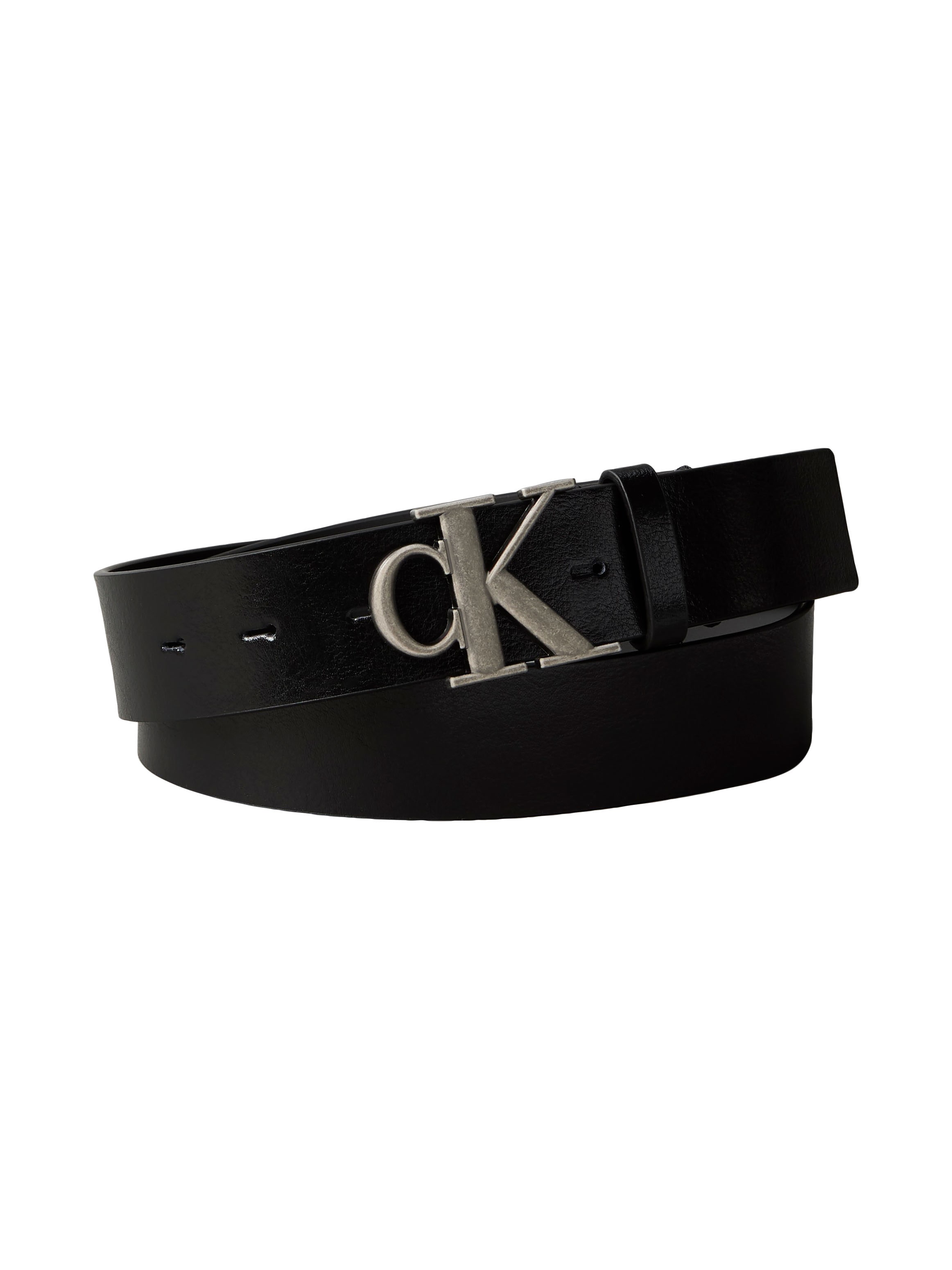 Image of Calvin Klein Ledergürtel "MONOGRAM BUCKLE 35MM" Grössenverstellbar