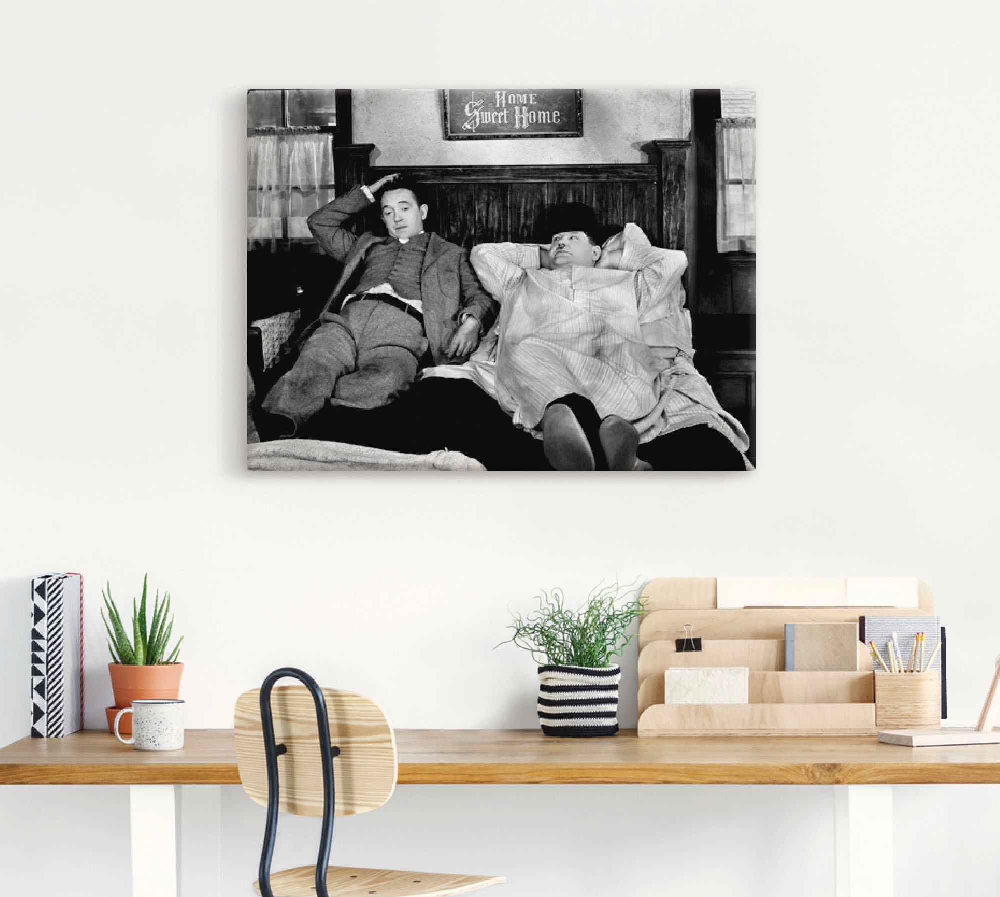 Artland Fresque murale »Dick und Doof I« Stars 1 cuis tlg. en aluminium, tableau sur toile en différentes tailles
