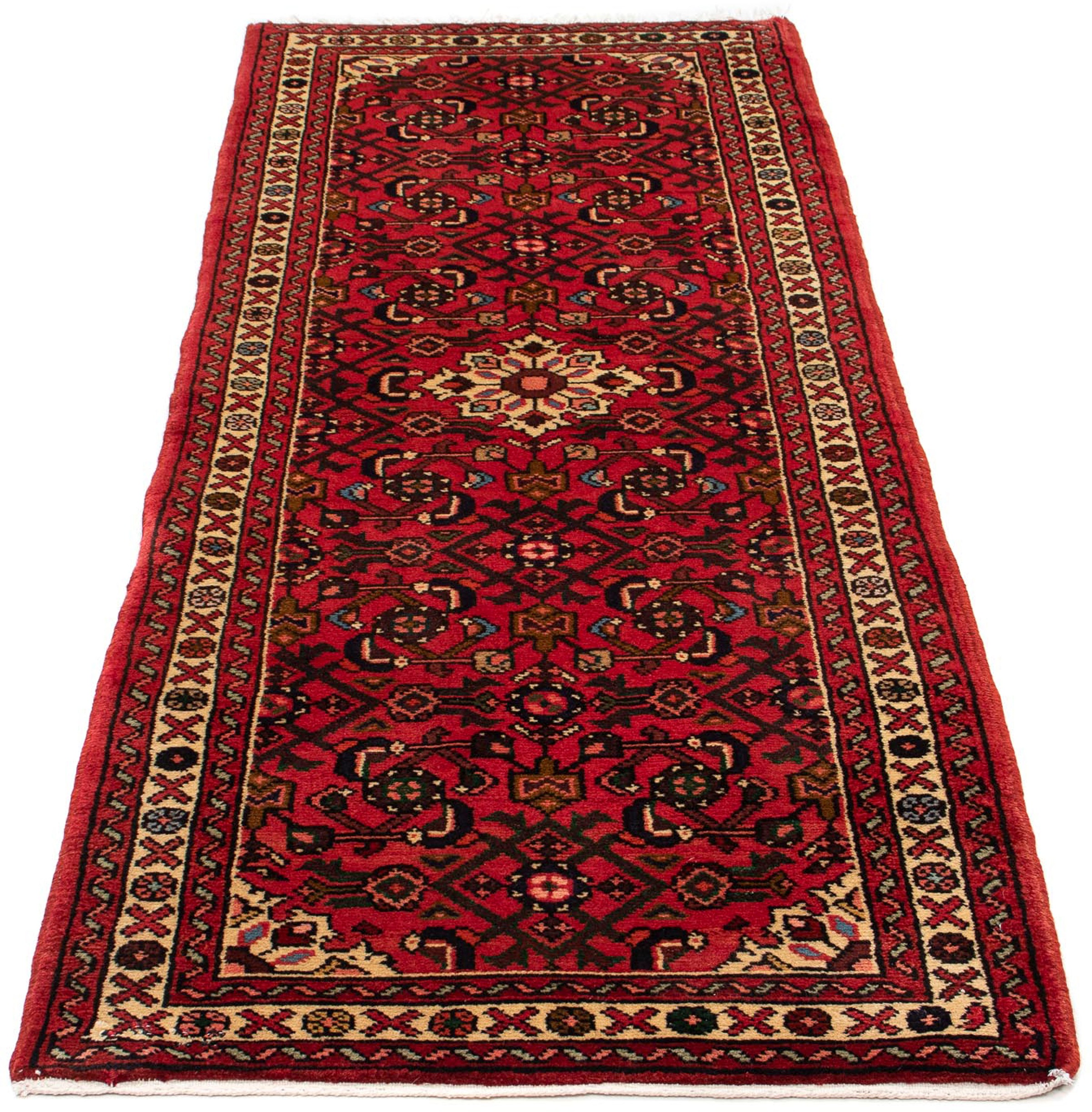 Image of morgenland Orientteppich »Perser - Nomadic - 200 x 74 cm - dunkelrot«, rechteckig, 10 mm Höhe, Wohnzimmer, Handgeknüpft, Einzelstück mit Zertifikat bei Ackermann Versand Schweiz