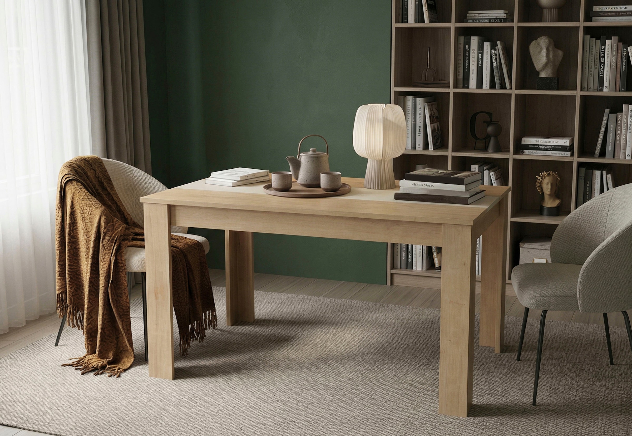GOODproduct Esstisch »Adana, 140cm« 1 Stk. tlg. 140cm, Küchentisch, Kaschmir und Eiche wahlweise kombinierbar
