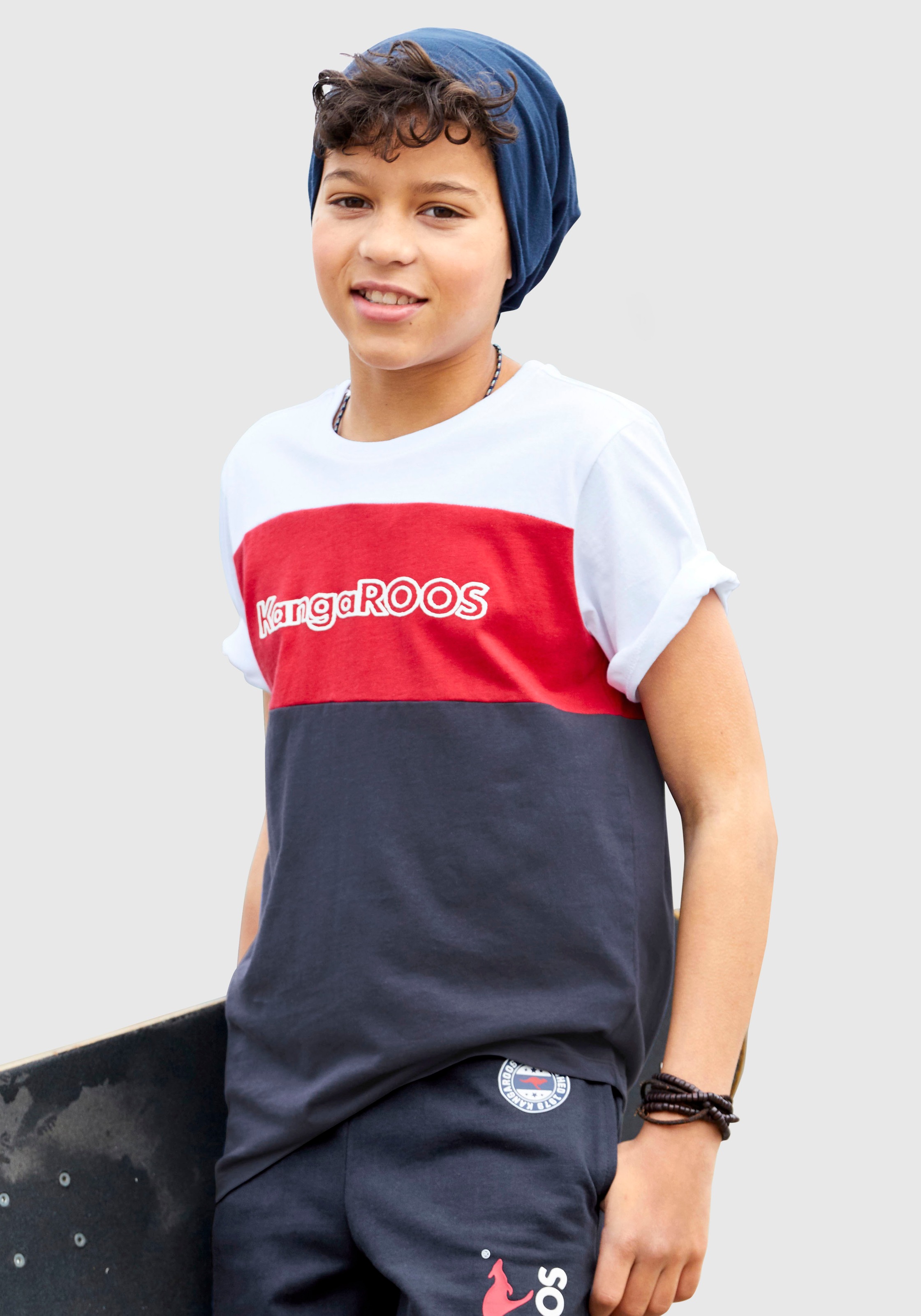 Image of KangaROOS T-Shirt »in Colorblockdesign« bei Ackermann Versand Schweiz