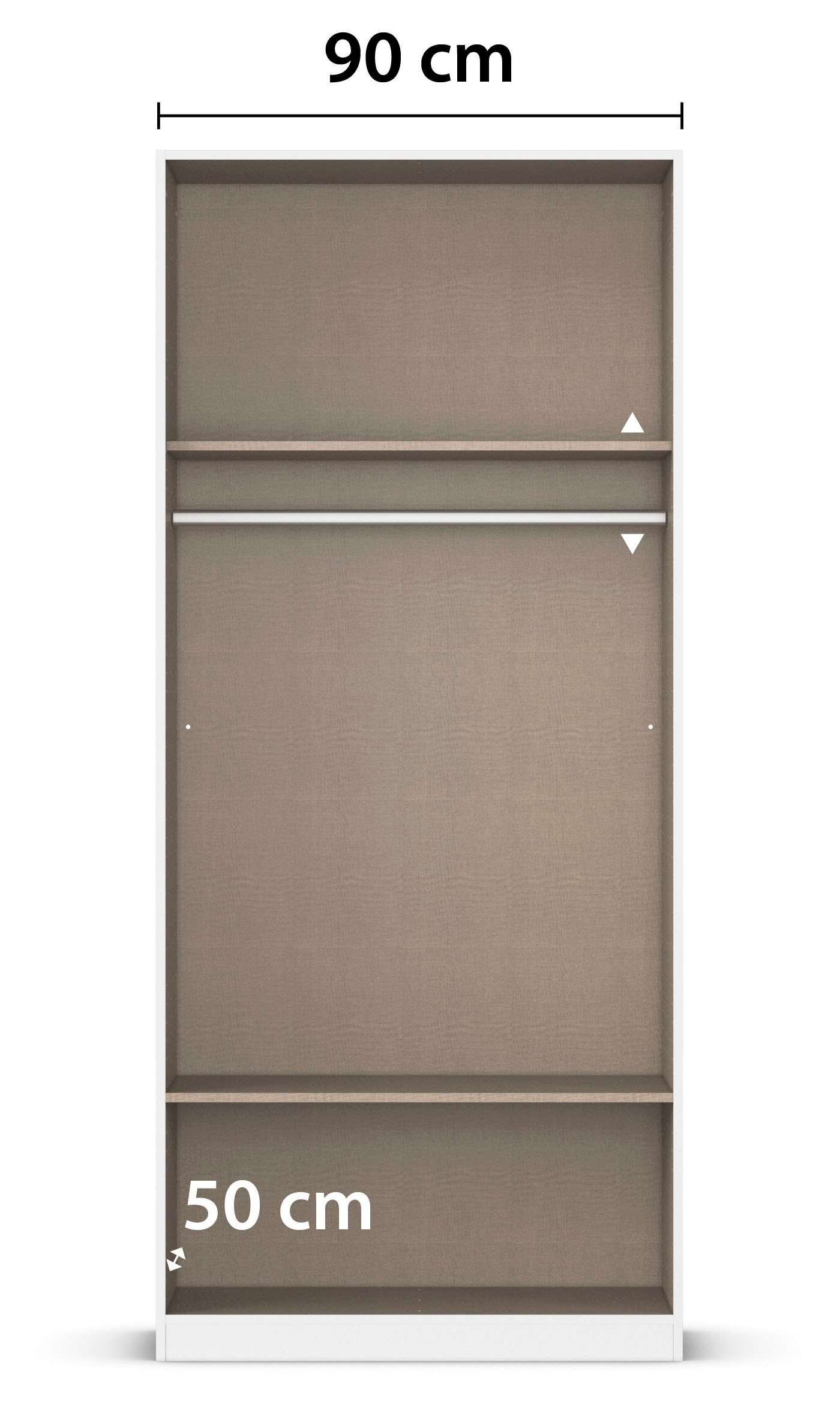 rauch Armoires à vêtements »Schrank Garderobe Ankleide GAMMA Breiten 91/136/181/226/271/315/360 cm« En 3 configurations BASIC/CLASSIC/PREMIUM (avec fonction SOFT-CLOSE),  différentes variantes de poignée, avec miroir TOPSELLER MADE IN GERMANY