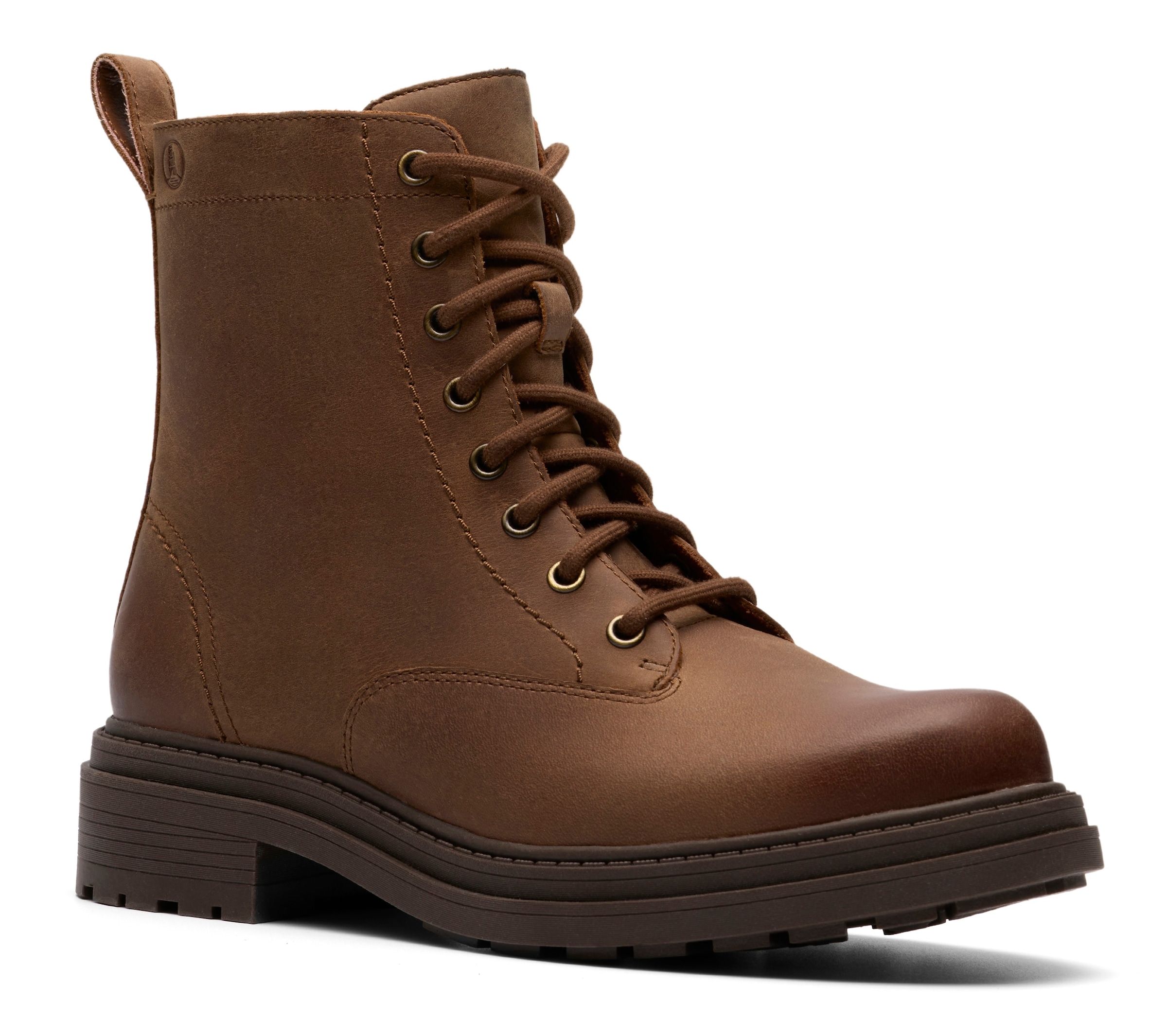 Image of Clarks Schnürboots "Orinoco 3 Style" Stiefel, Schnürboots mit Blockabsatz