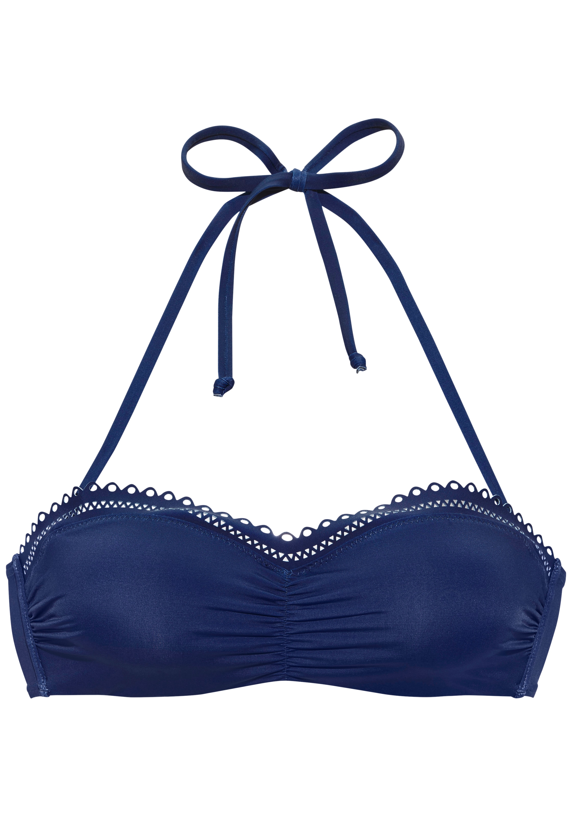 s.Oliver Top bikini bandeau à armatures »Aiko« mit Häkeloptik