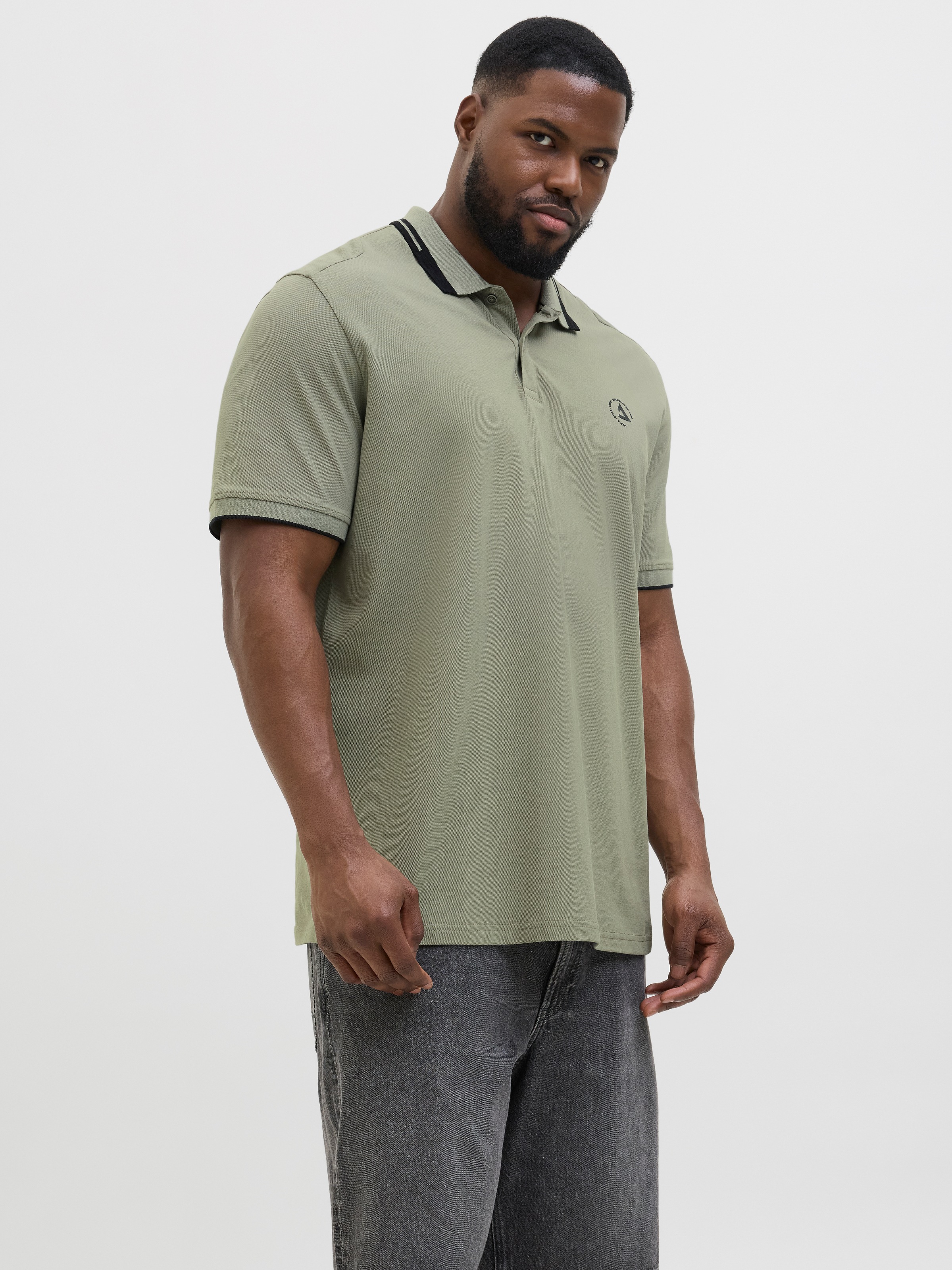 Image of Jack & Jones PlusSize Poloshirt "JCOHASS LOGO POLO SS PLS"