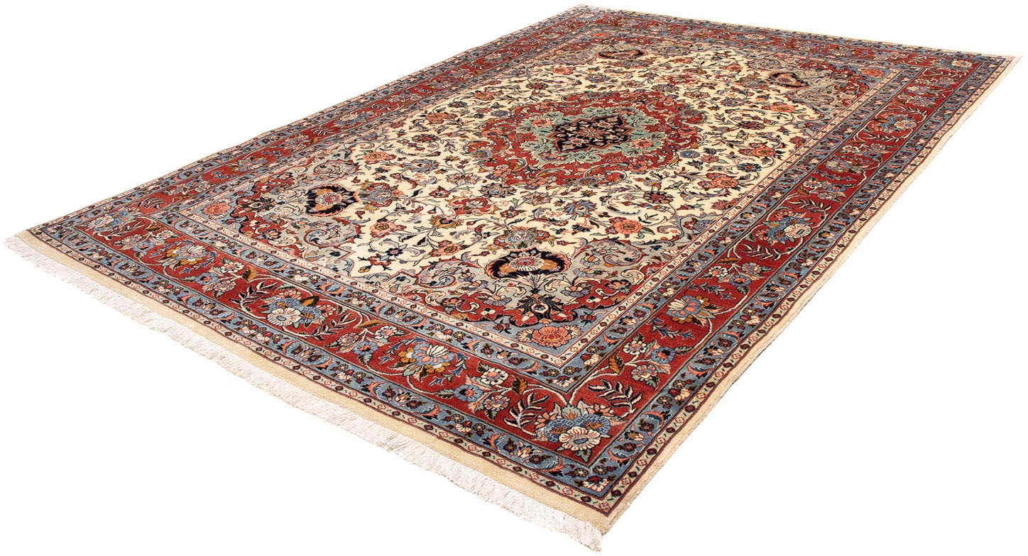 Image of morgenland Orientteppich »Perser - Royal - 300 x 206 cm - beige«, rechteckig, 10 mm Höhe, Wohnzimmer, Handgeknüpft, Einzelstück mit Zertifikat bei Ackermann Versand Schweiz