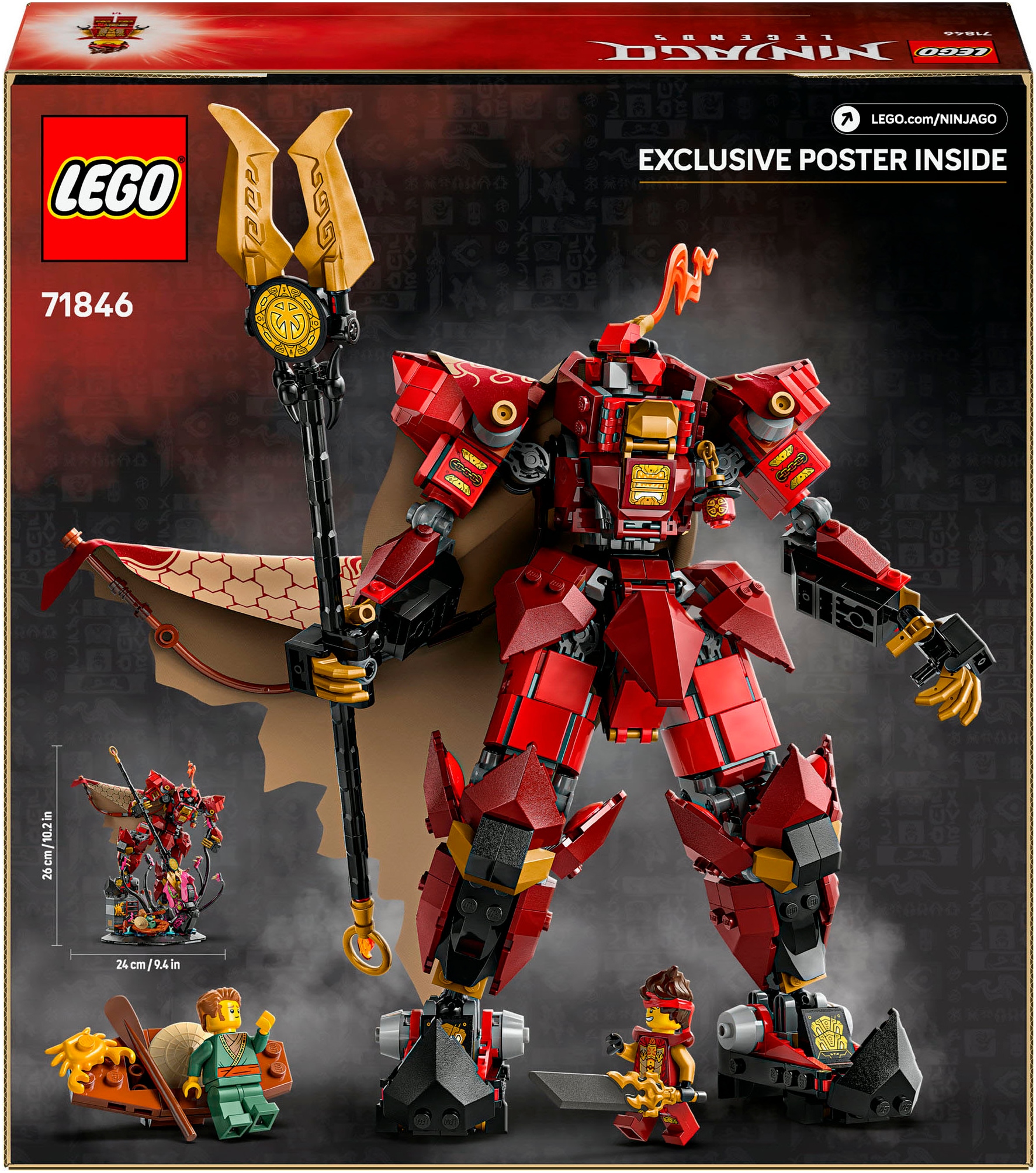 LEGO® Pions de construction »Der Feuerritter-Mech (71846), LEGO Ninjago« Made in Europe