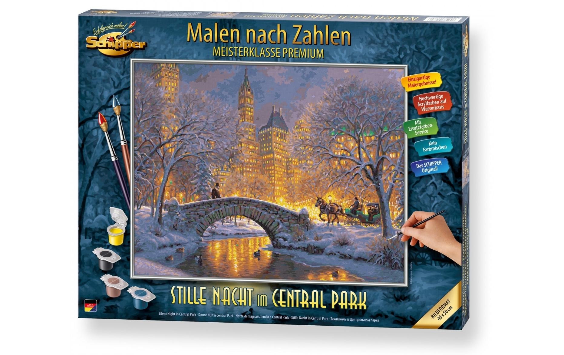 Malen nach Zahlen »Stille Nacht im Central Park« , bunt , Schipper