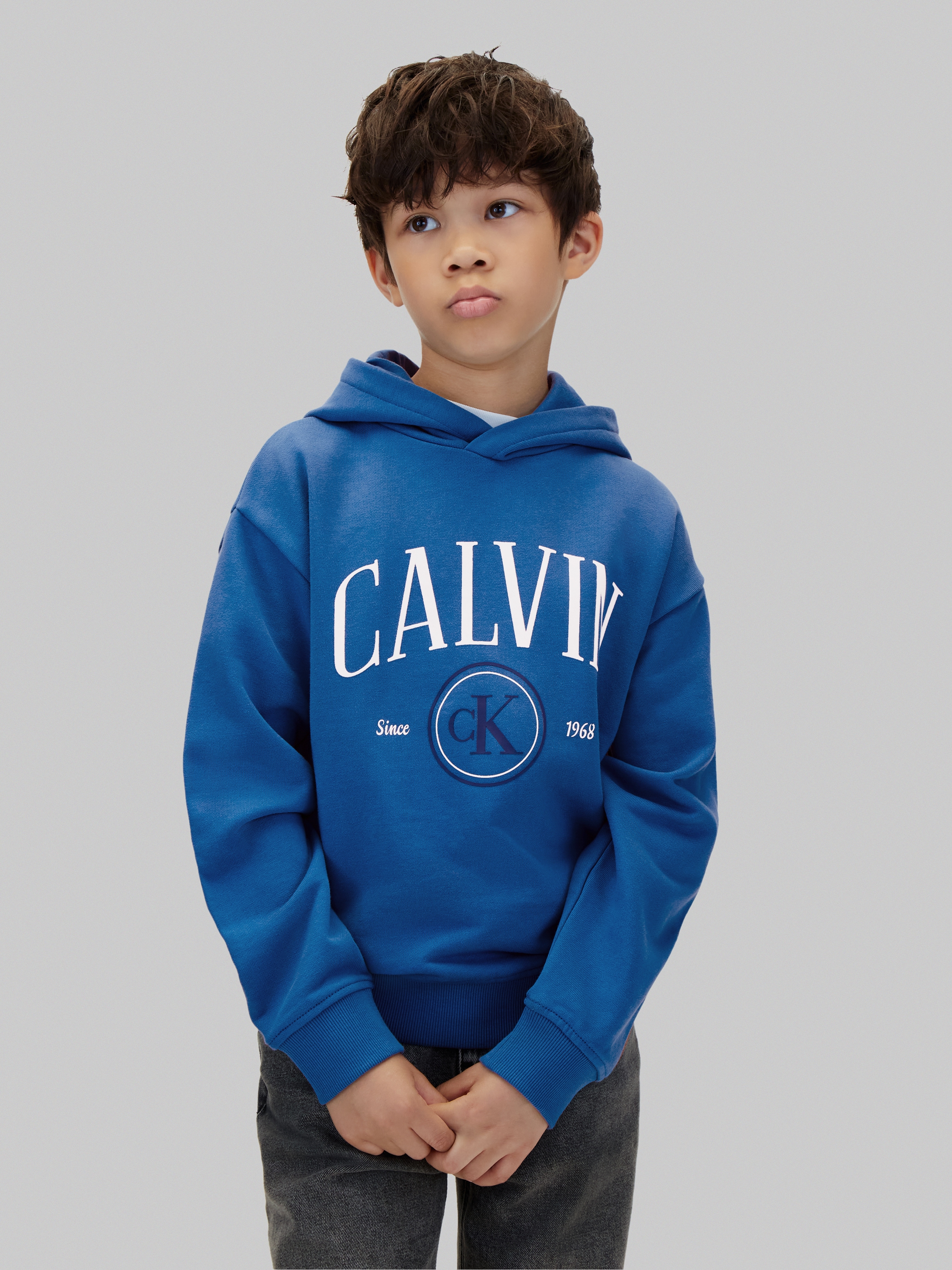 Image of Calvin Klein Kapuzensweatshirt "CALVIN CK CIRCLE HOODIE", Regular fit mit Kapuze
