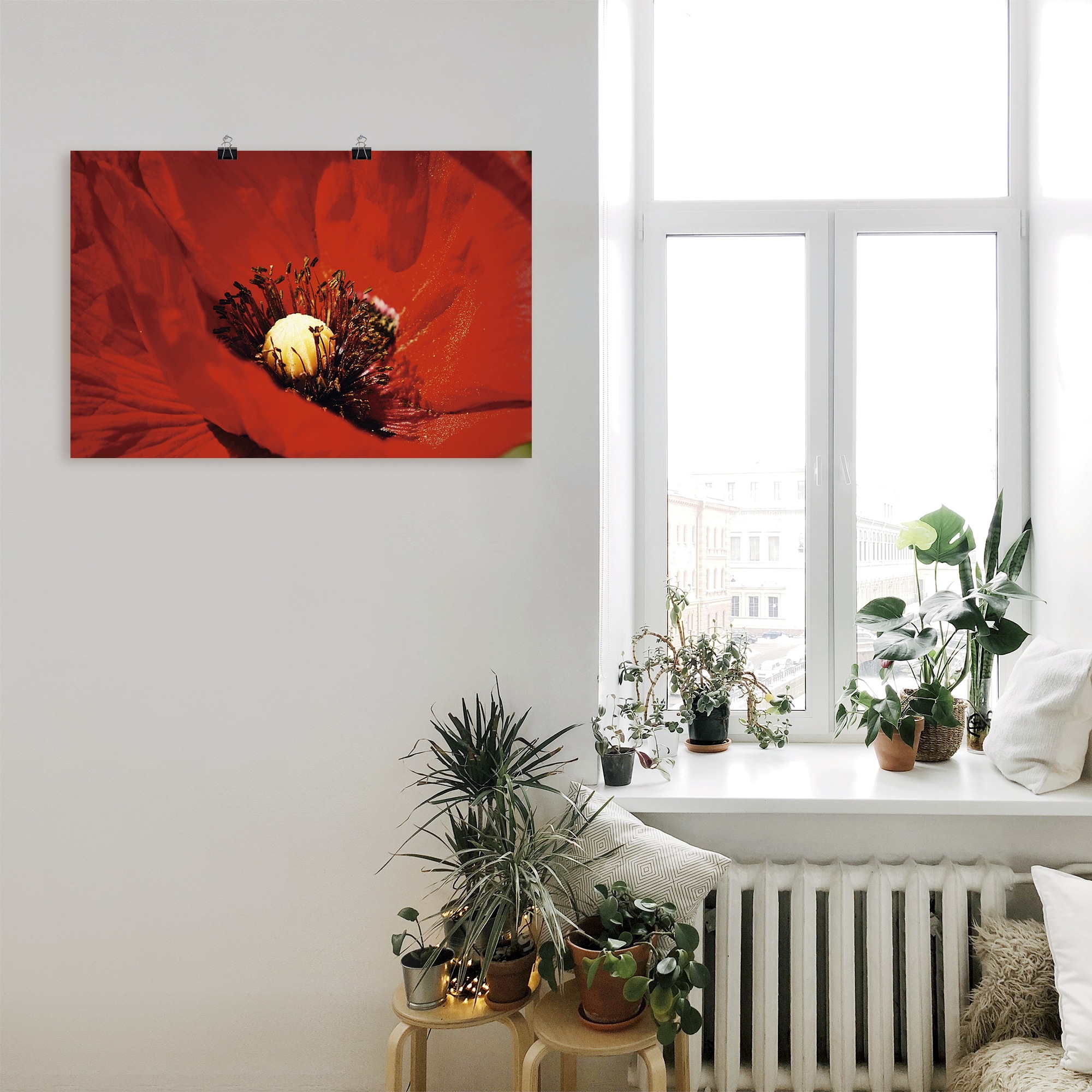 Artland Wandbild »Roter Mohn« Blumen 1 Stk. tlg. als Poster in verschied. Grössen