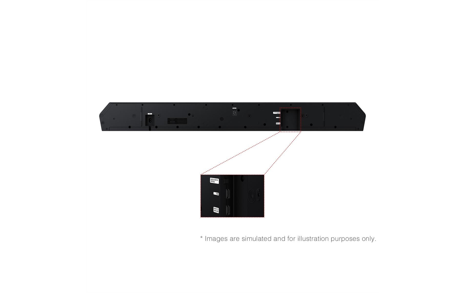 Samsung Barre de son »HW-Q800F« 5.1.2 ( ) Verbindungsart: Bluetooth, HDMI, WLAN (Wi-Fi)