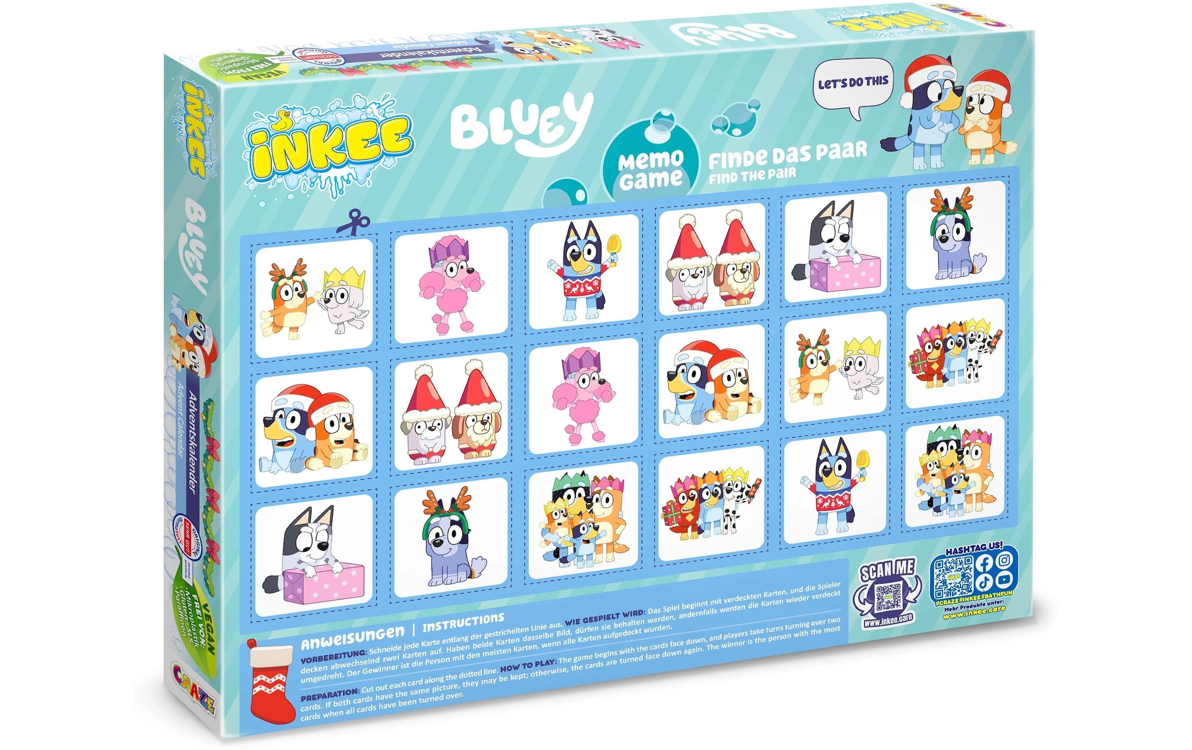 CRAZE Calendrier de l'Avent »Craze CRAZE Adventskalender Inkee Bluey Spielzeug«