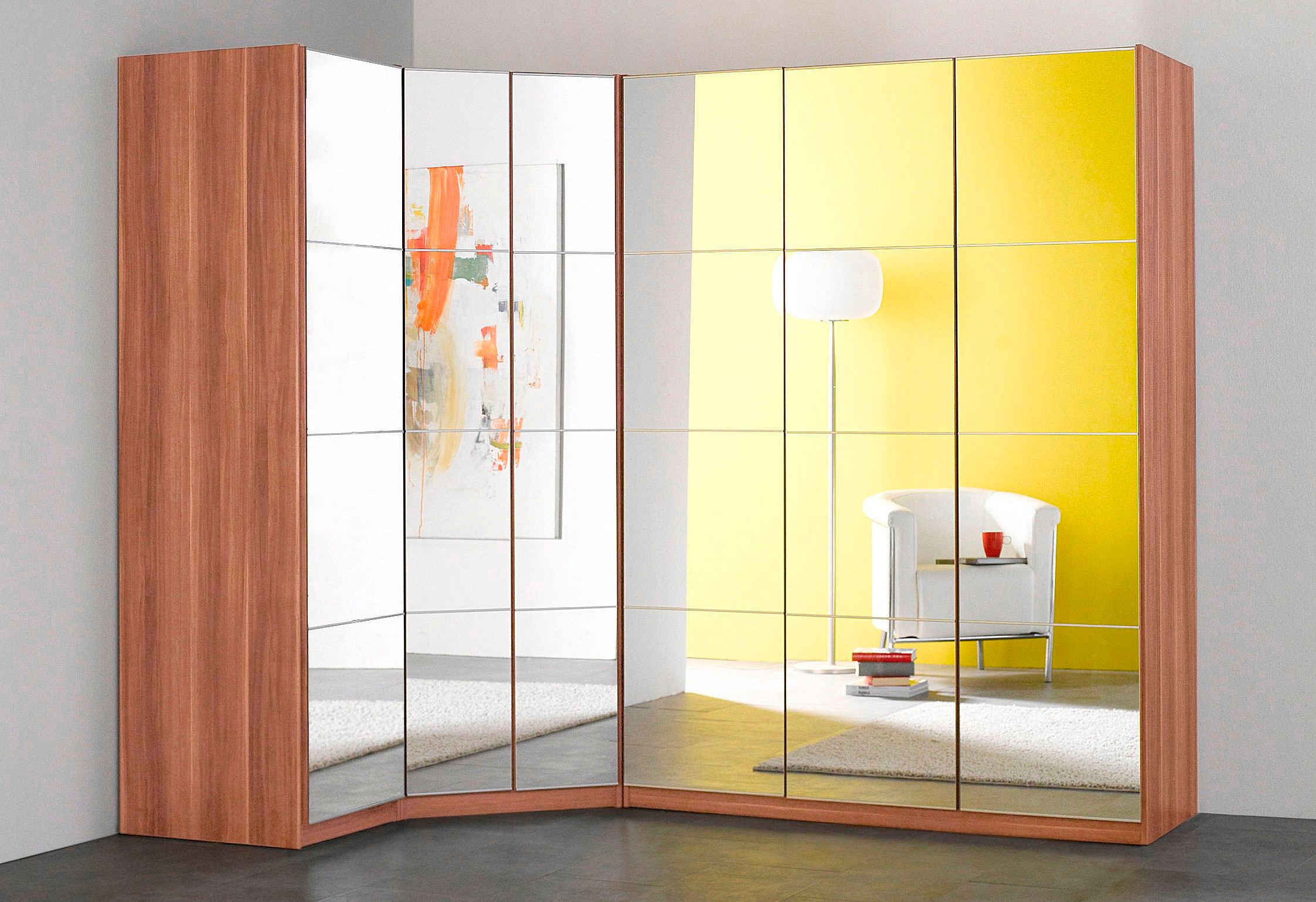 priess Kleiderschrank »Malaga«, mit Spiegelfront