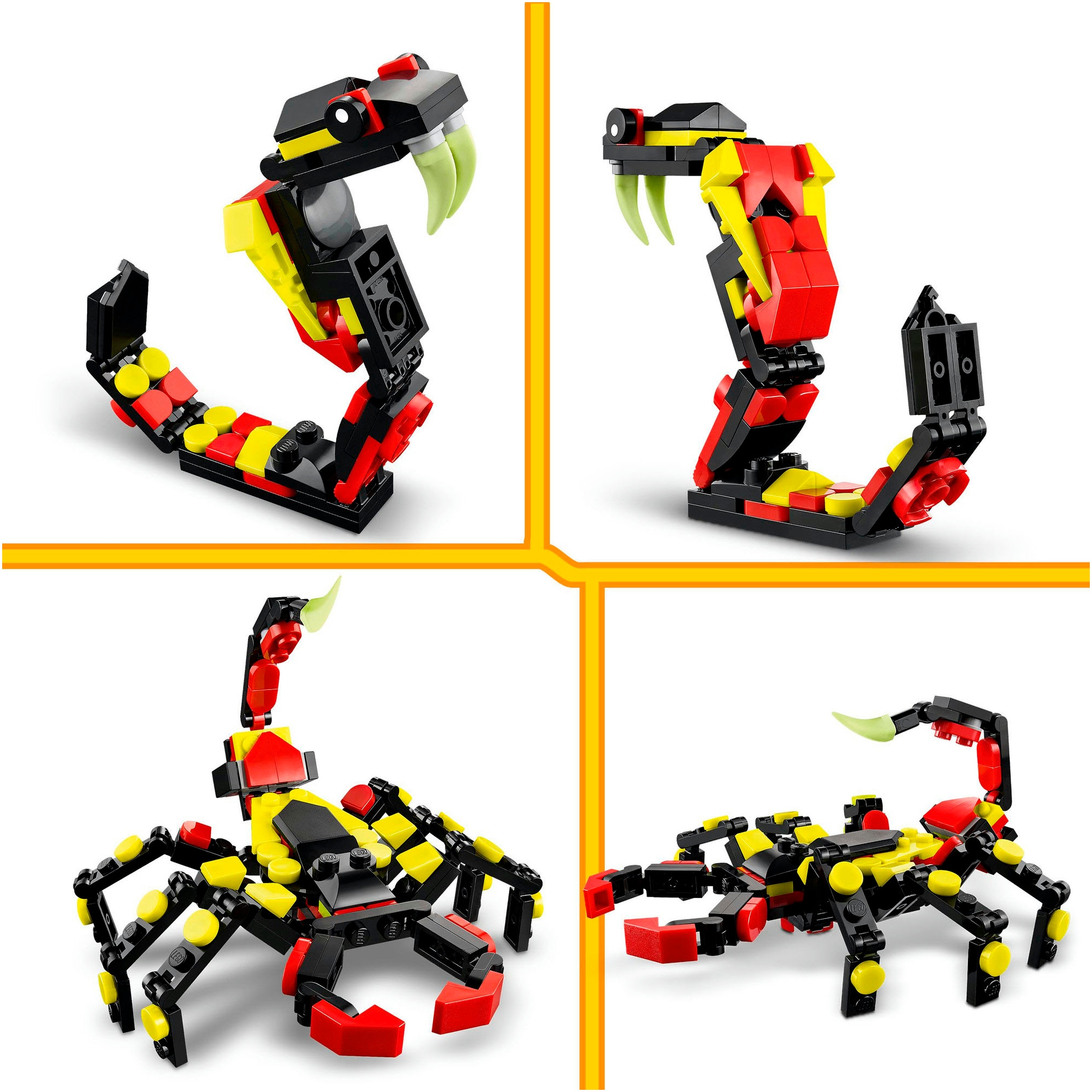LEGO® Konstruktionsspielsteine »Wilde Tiere: Überraschungsspinne (31159), LEGO Creator« Made in Europe