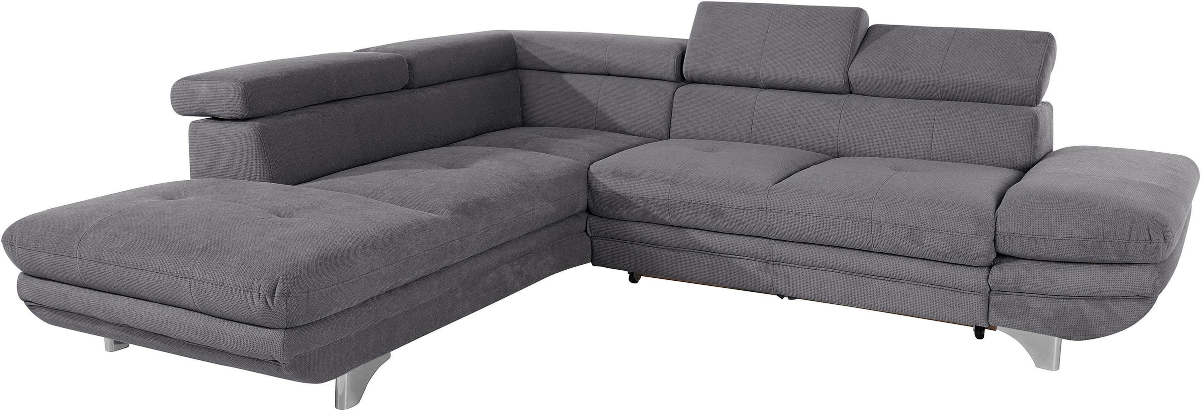 COTTA Ecksofa »Enterprise L-Form«, mit Arm- & Kopfteilverstellung, wahlweise mit Bettfunktion