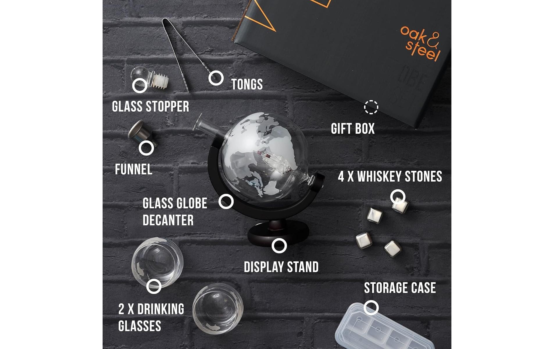   Dekanter »Oak & Steel Globus 1,5 l«