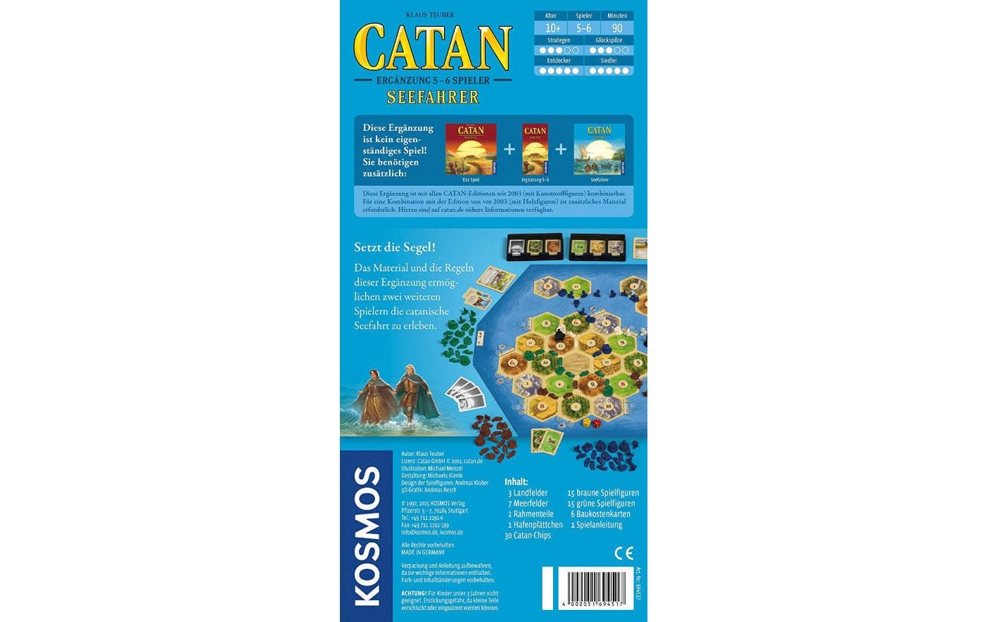 Kosmos Spiel »Seefahrer Ergänzung 44717 Spieler«