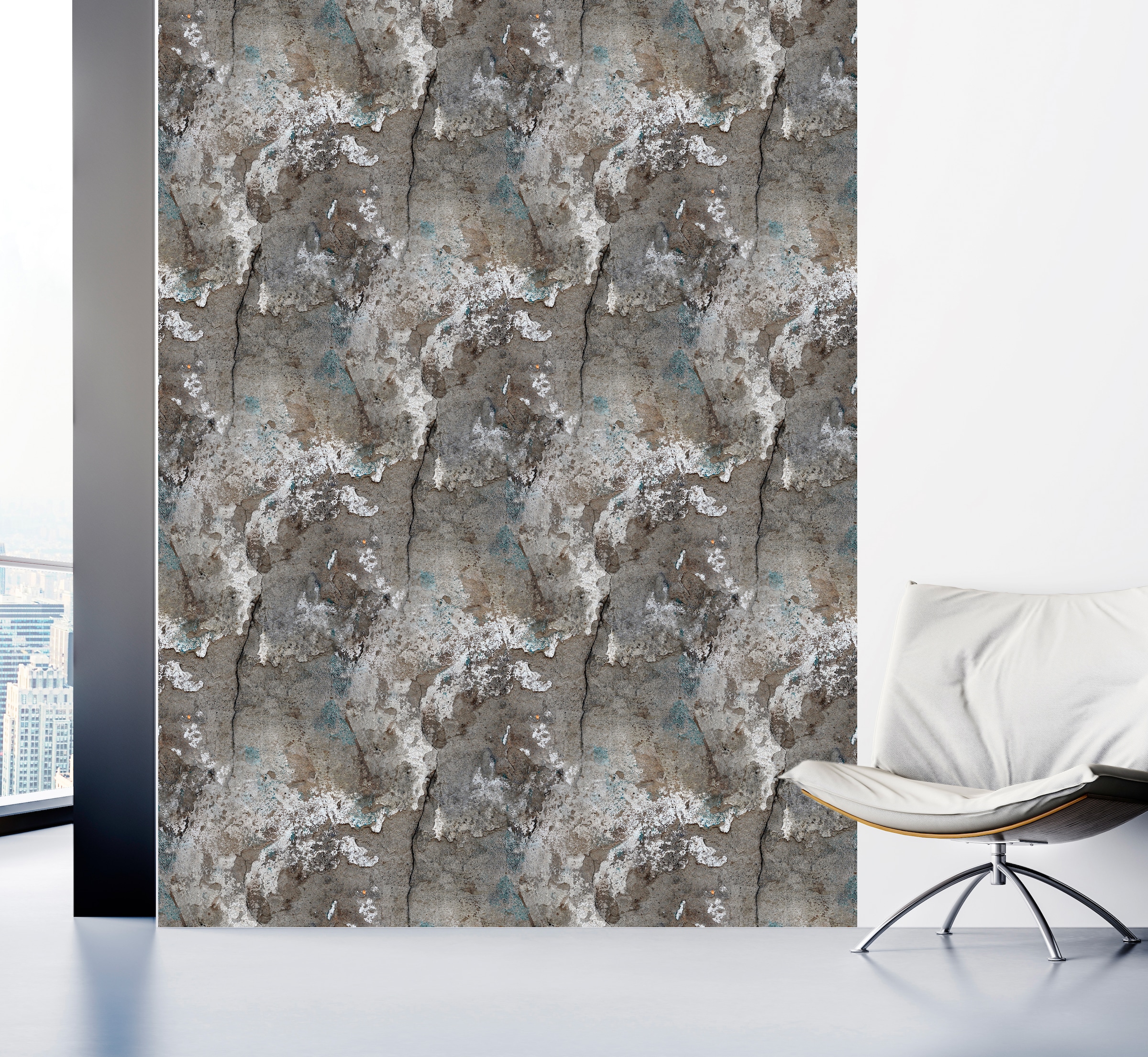 queence Papier peint vinyle »Zagadu« 90x250cm, selbstklebend, kinderleichte Anbringung, , Sticker