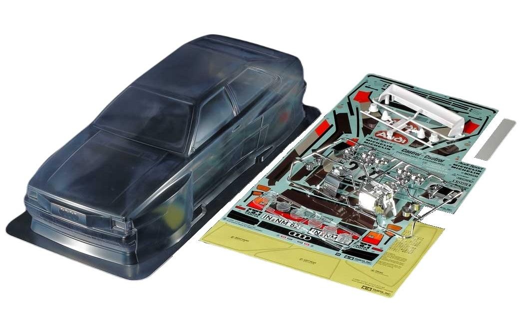 Image of Tamiya Modellauto "Audi Quattro A2 Rallye" 1:10 Unlackiert