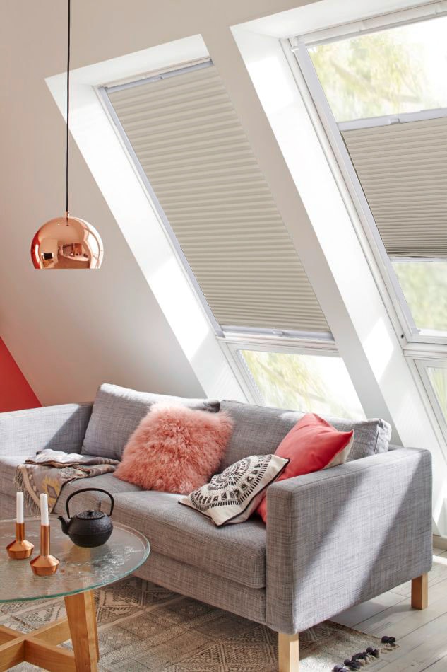 Image of sunlines Dachfensterplissee "StartUp Style Honeycomb TL" Lichtschutz verspannt mit Führungsschienen
