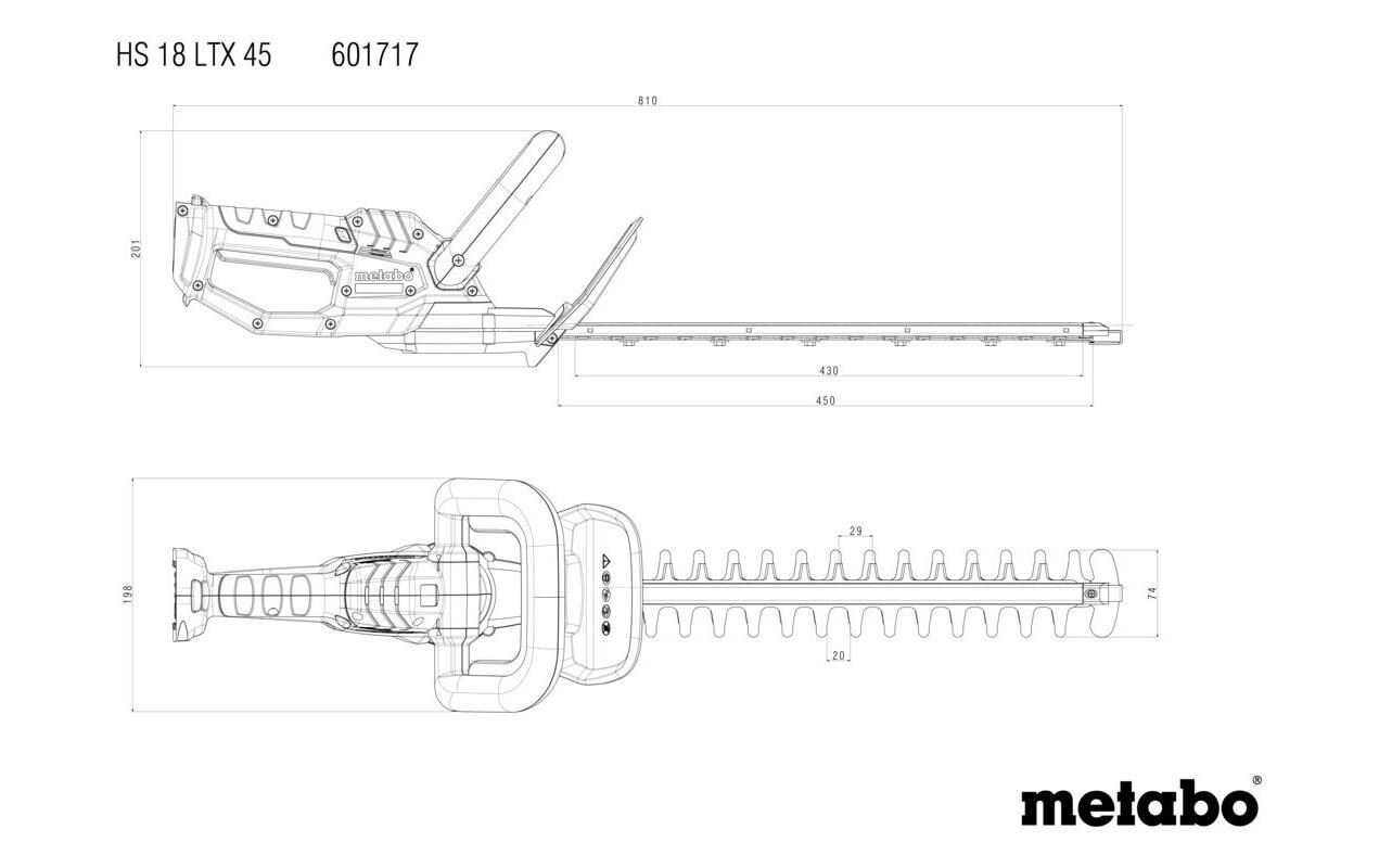 metabo Akku-Heckenschere »HS 18 LTX«