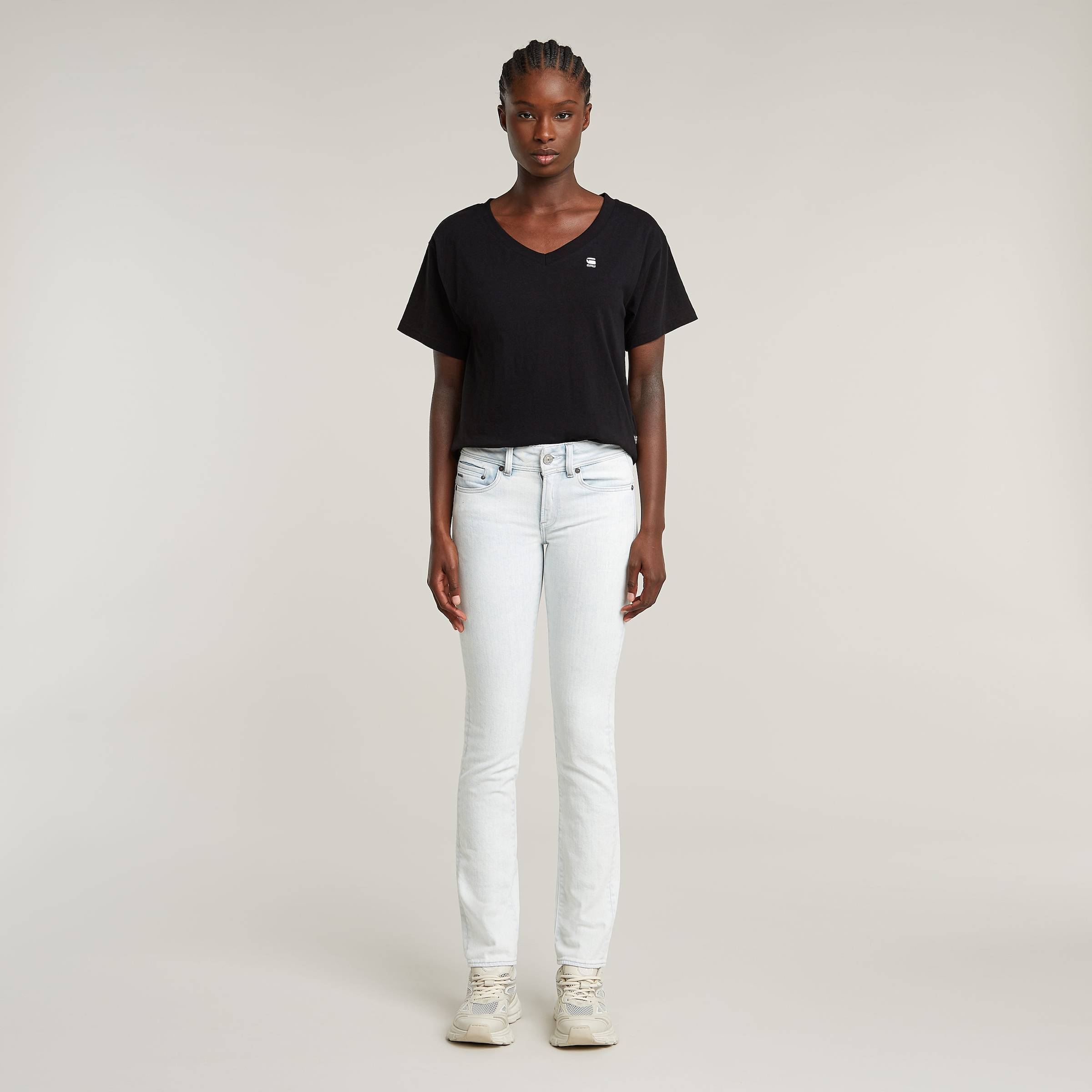 G-STAR V-Shirt »Open V Relaxed«, mit Logo Druck