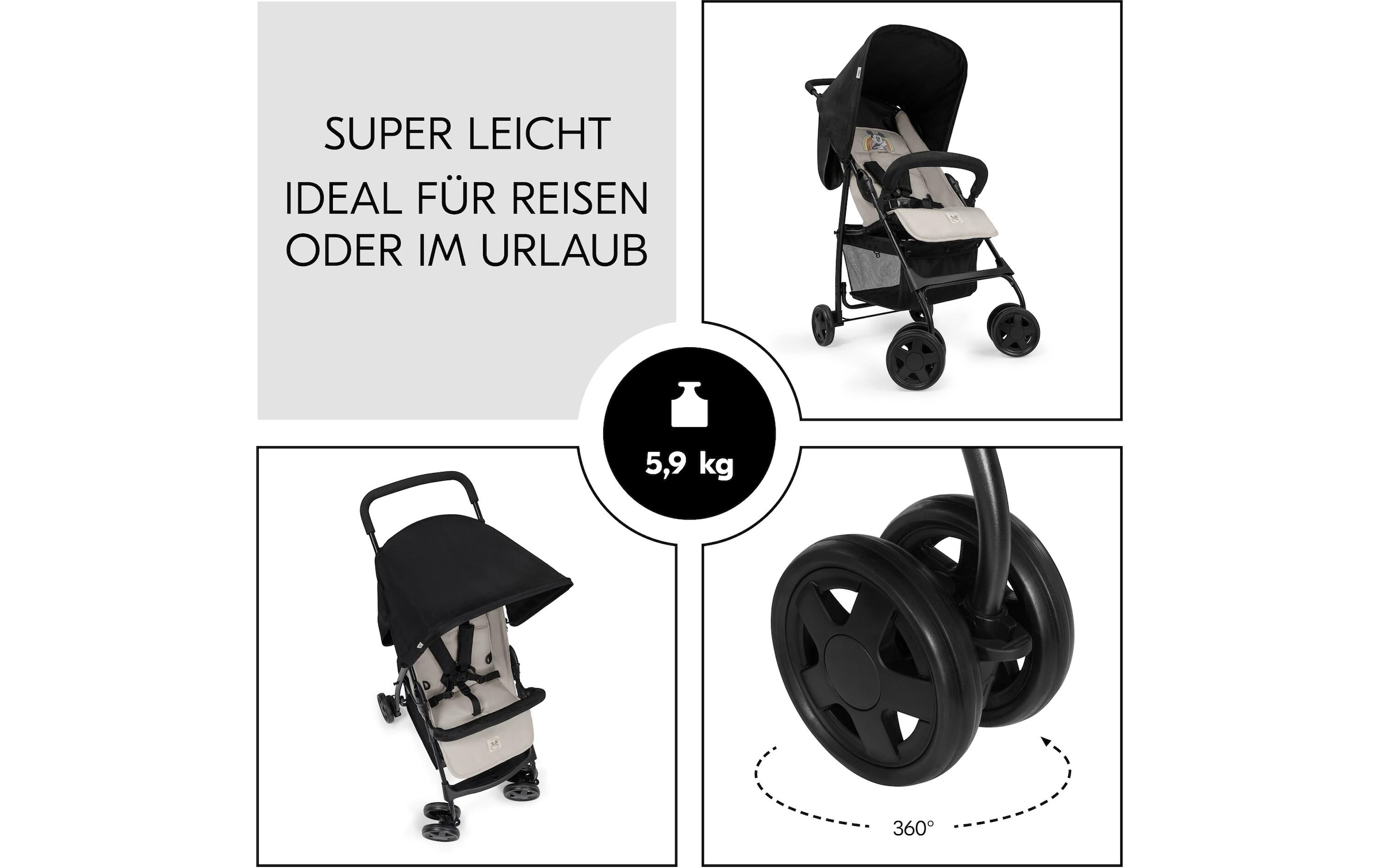 Hauck Poussette de sport »Sport Mickey & Minnie«