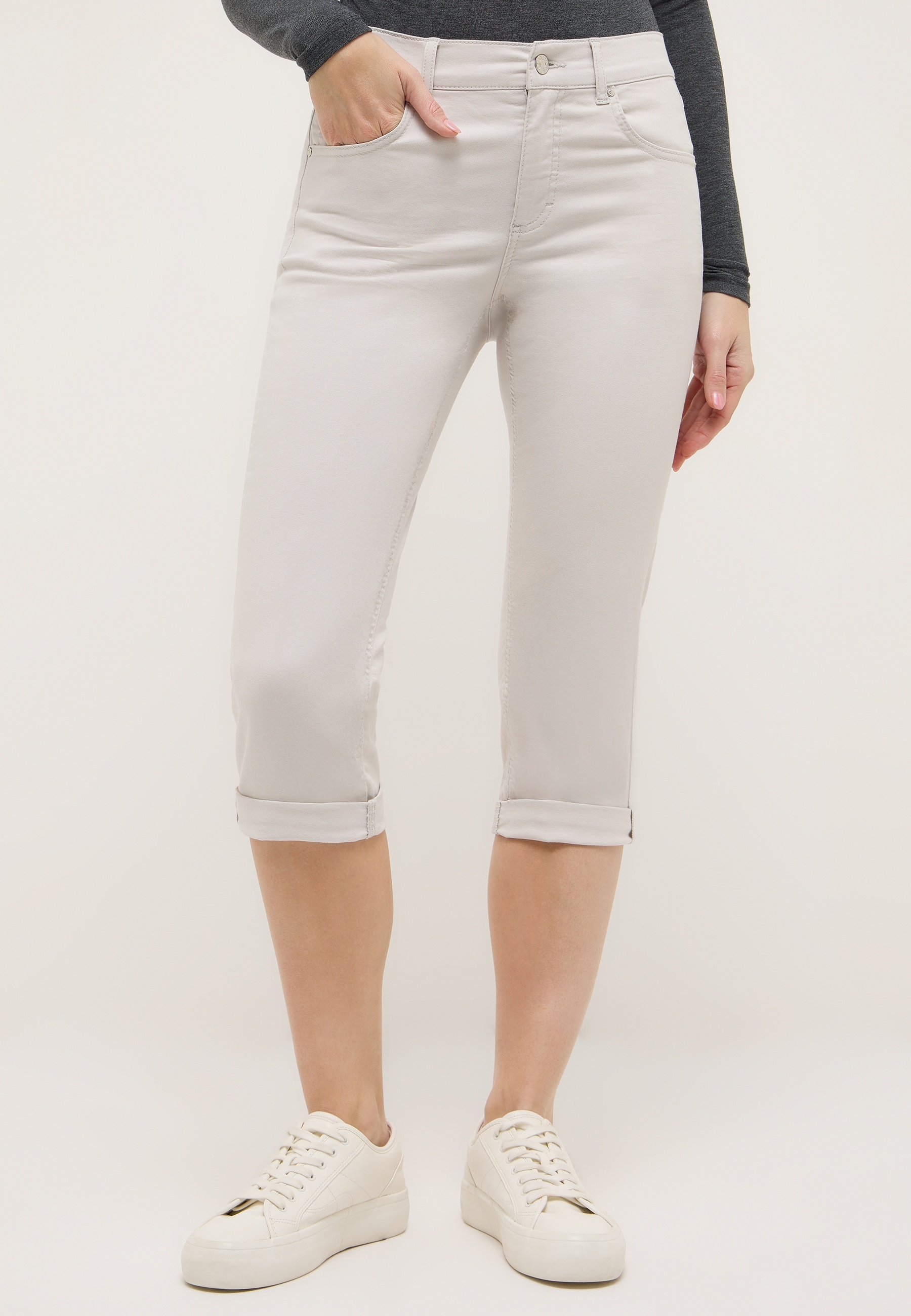 Image of ANGELS Caprijeans "CICI TURN UP" mit Stretch und Aufschlag