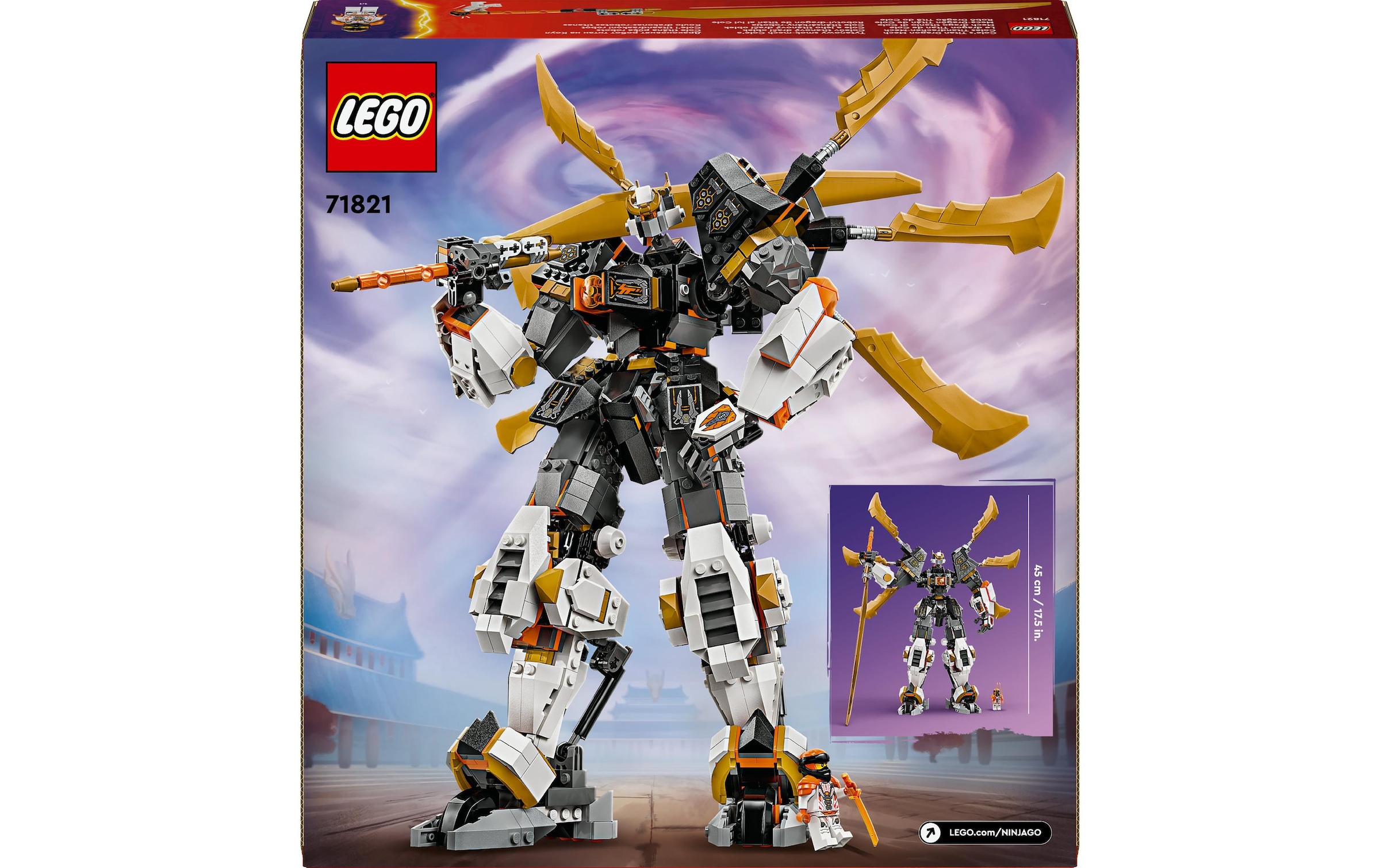LEGO® Spielbausteine »Ninjago Coles Titandrachen-Mech 71821«, (1055 St.)