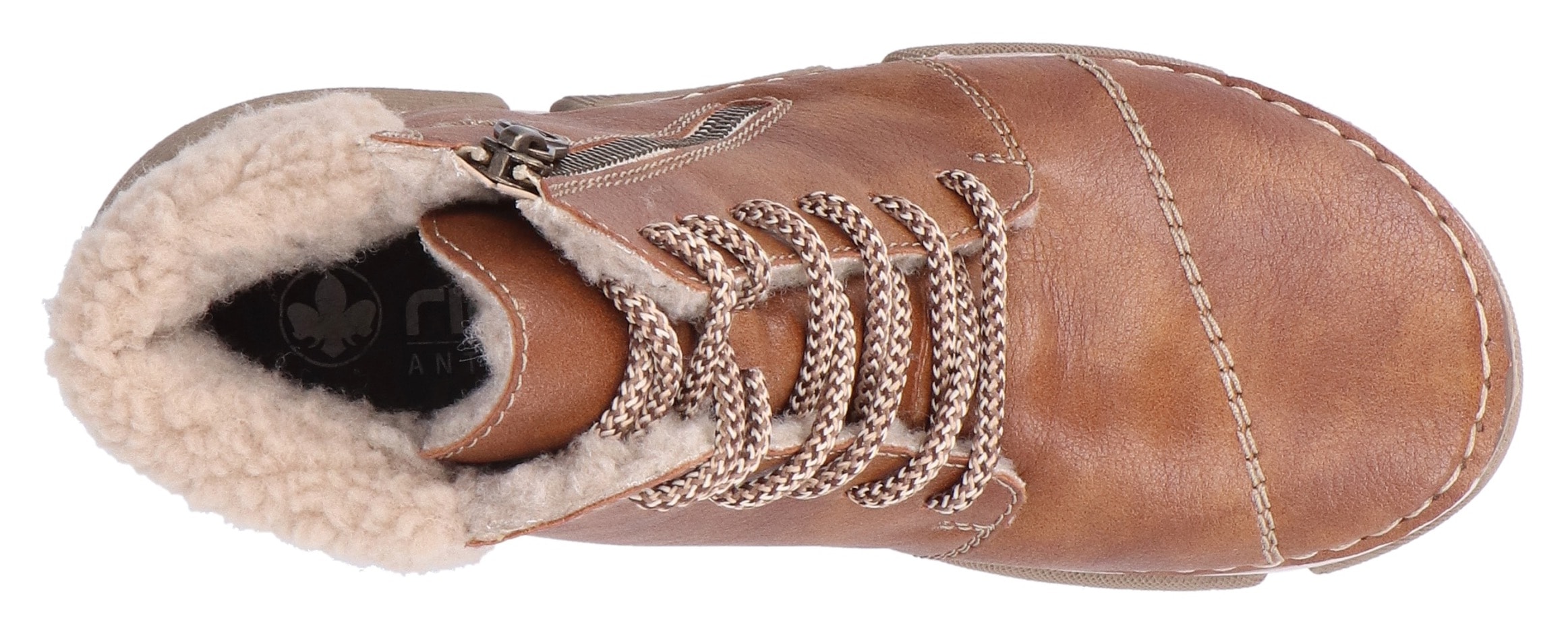 Rieker Winterboots  Schnürboots, Stiefelette, Casual-Boots mit Reissverschluss aussen