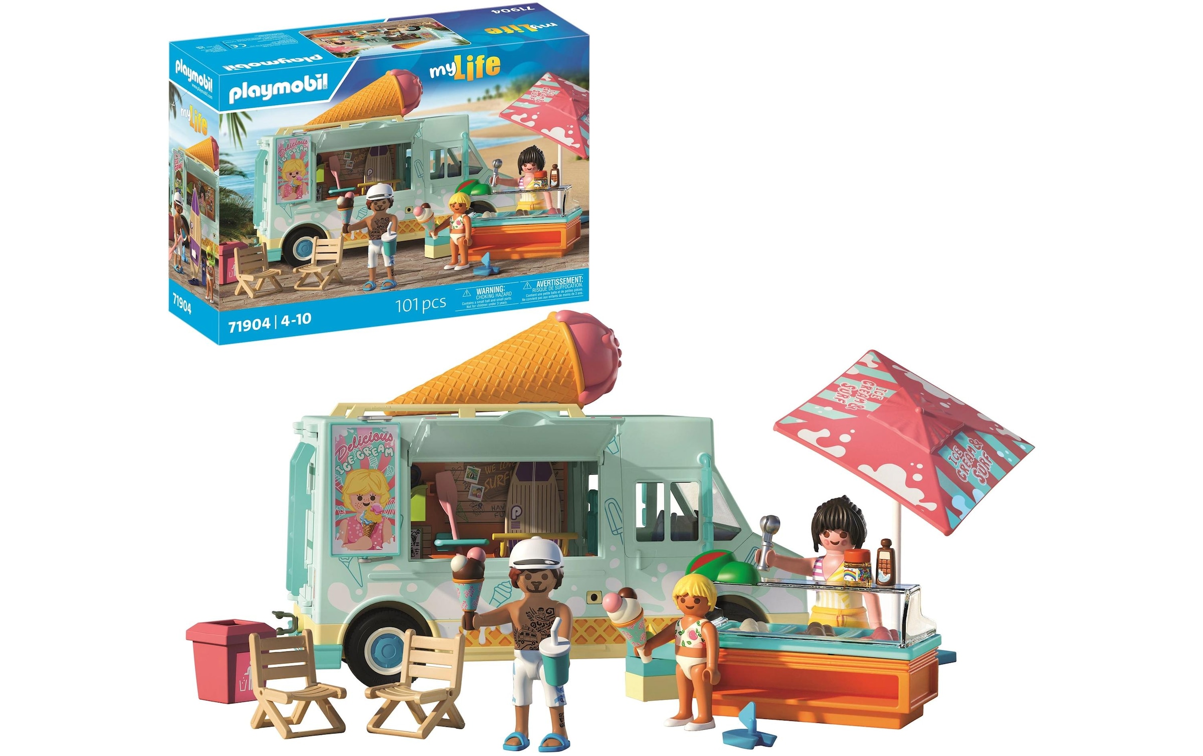Playmobil® Spielwelt »Ice Cream Truck mit Surfshop 71904«
