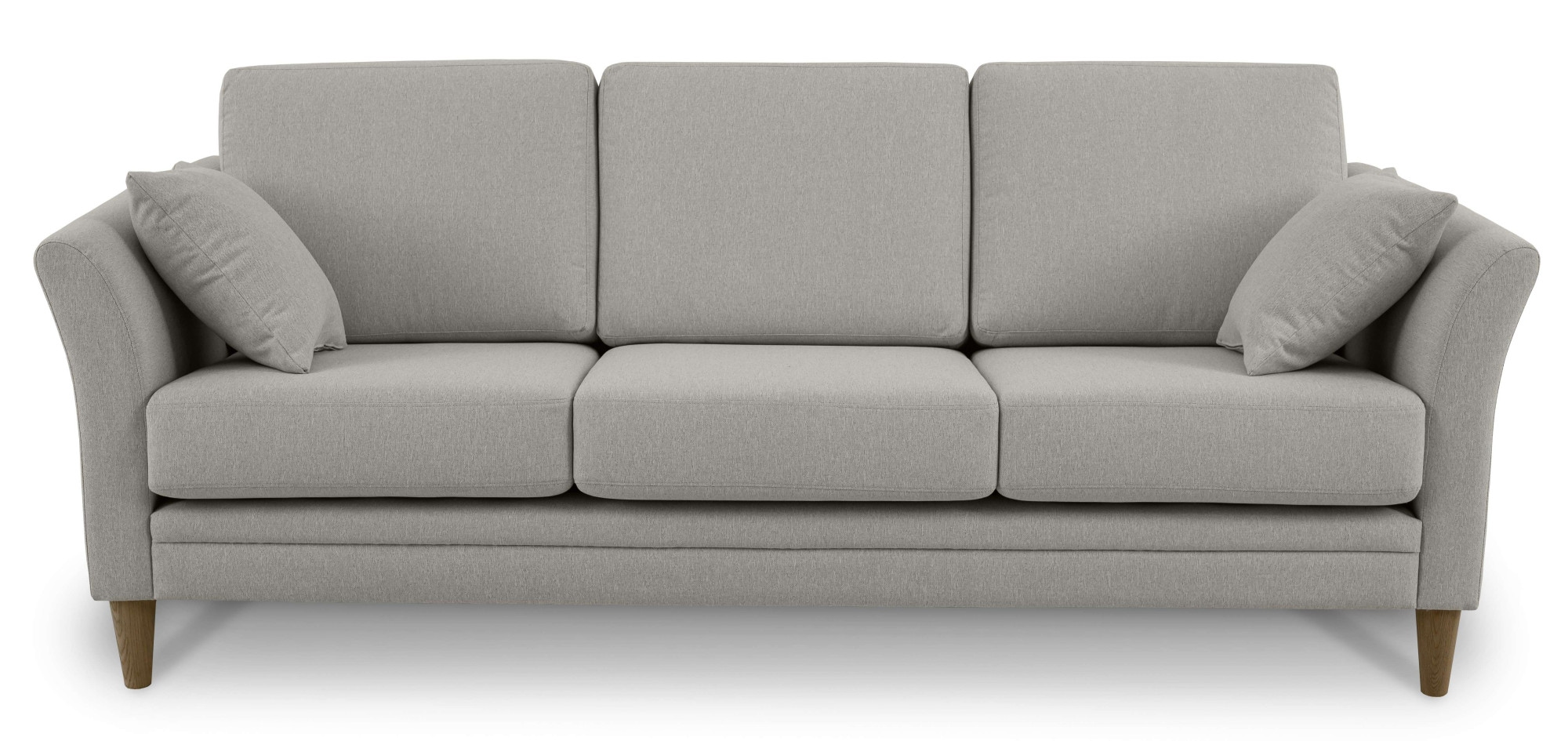 Home affaire 3-Sitzer »Arellano, Breite 217 cm« klassisches Design, 2 Zierkissen inklusive, Webstoff fein