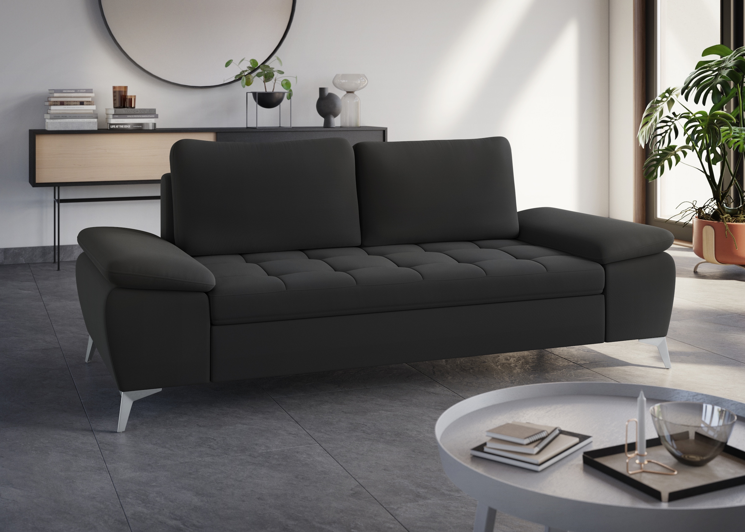 sit&more 2,5-Sitzer »Latigo« mit hochwertigen Metallfüssen