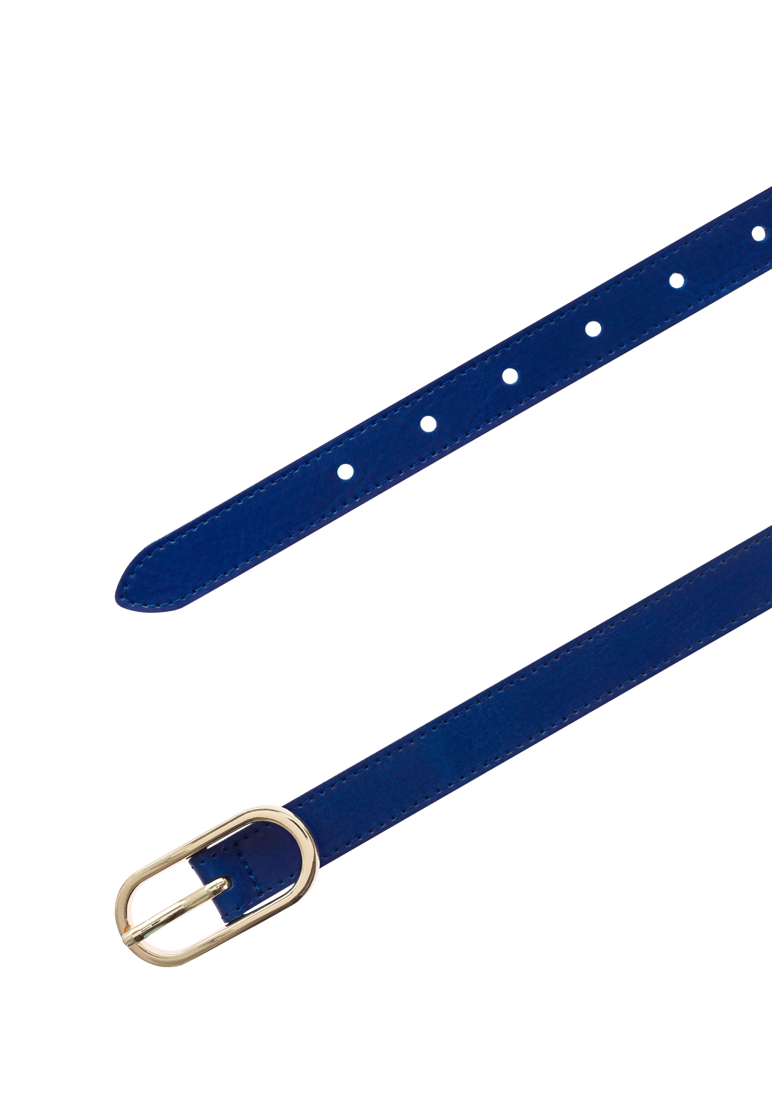 Tamaris Ceinture en cuir »"Claudia Gold"« avec boucle étroite, 2 cm de large, en cuir de vache, uni
