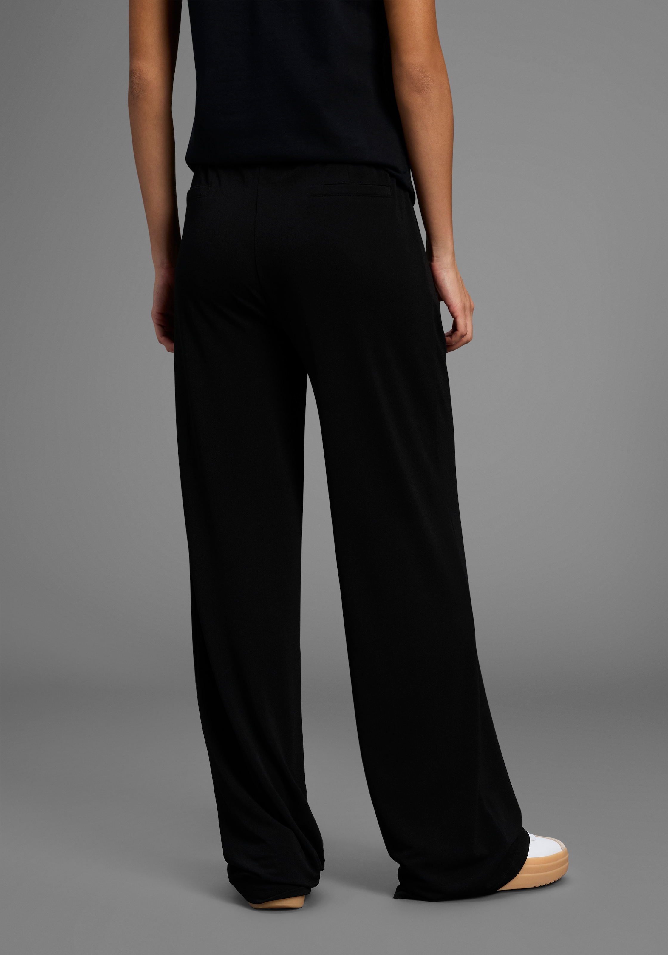 Laura Scott Jerseyhose, Bequemer Stoff mit Reissverschlusstaschen