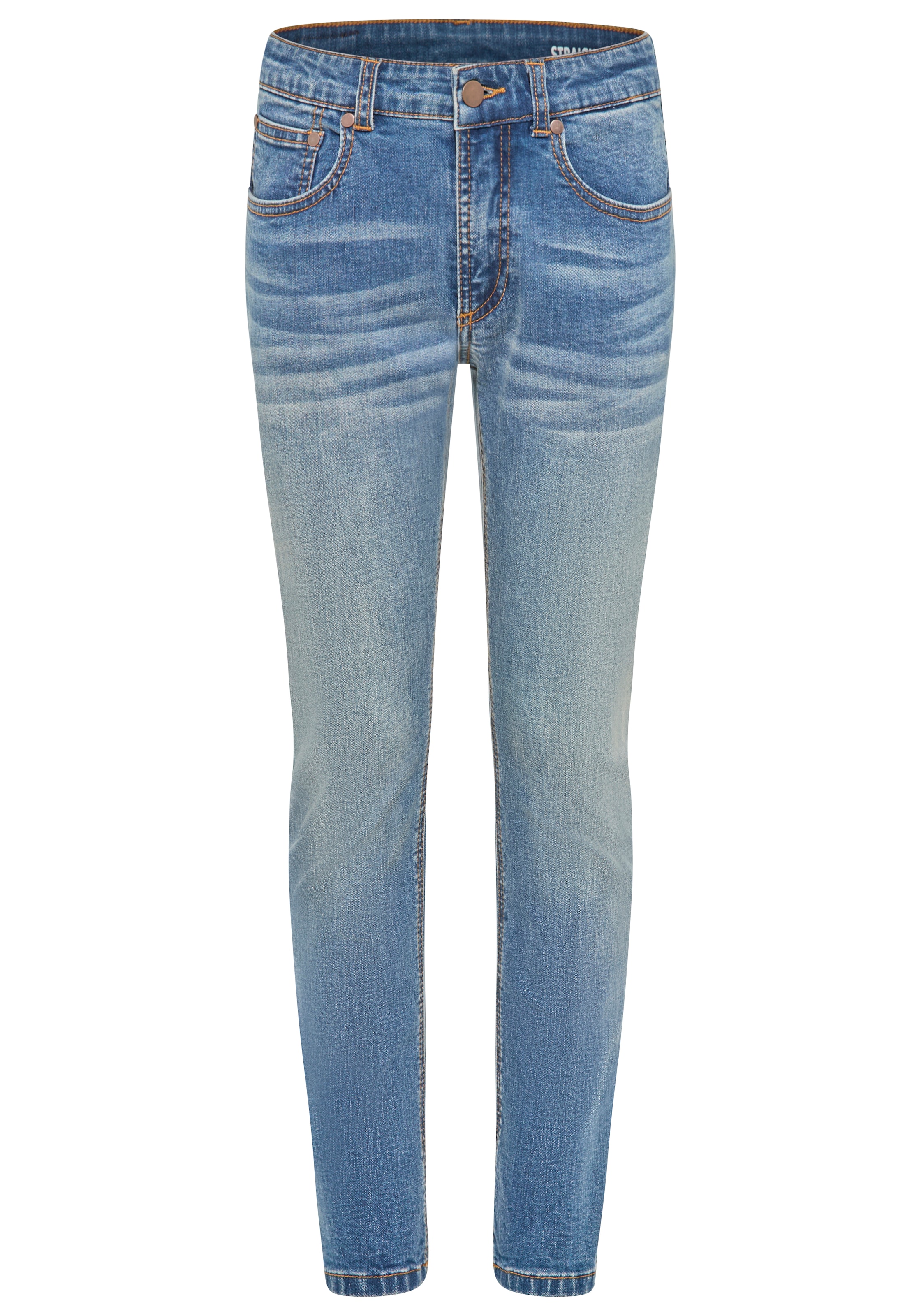 KIDSWORLD Straight-Jeans »Gerade Stretchjeans« Stretchjeans in authentischer Waschung