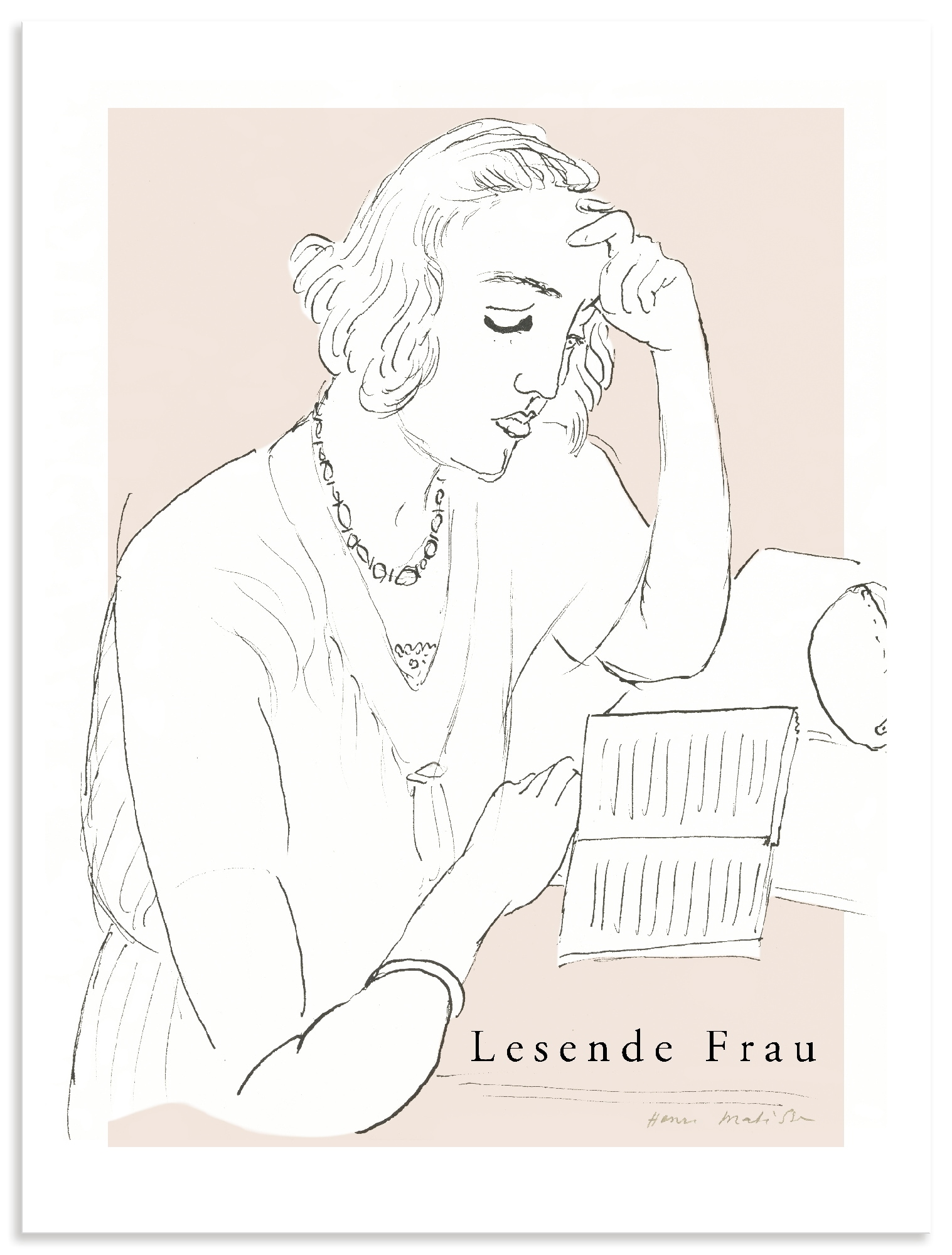 Image of Artland Wandbild "Lesende Frau" Bilder von Frauen 1 Stk. tlg. als Alubild, Leinwandbild, Poster, Wandaufkleber in verschied. Grössen