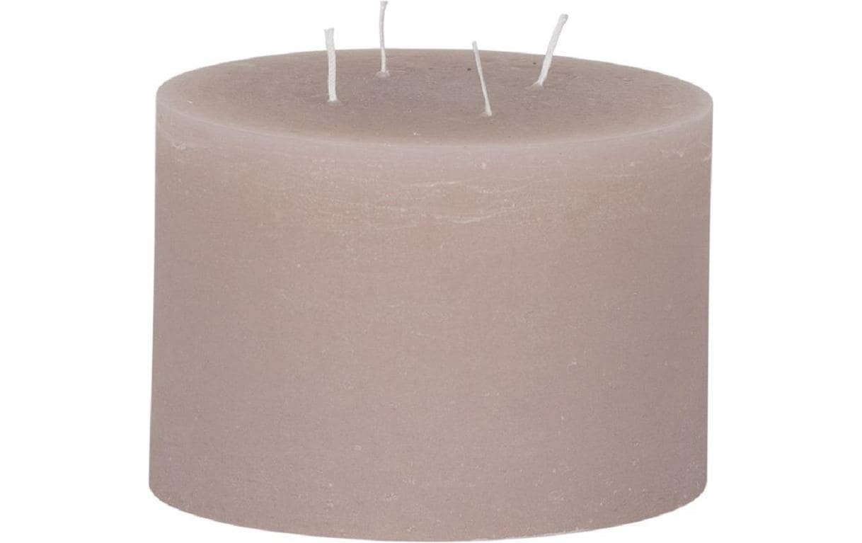 Image of Stumpenkerze "Ice 10 cm x 14 cm, Beige, 1 Stück"