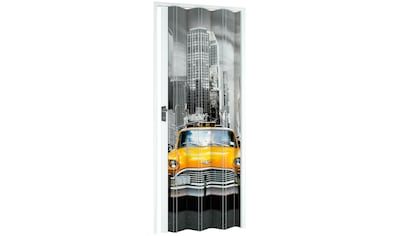 Forte Falttür »NY-Skyline«, BxH: 88,5x202 cm, Weiss mit Motivdruck kaufen