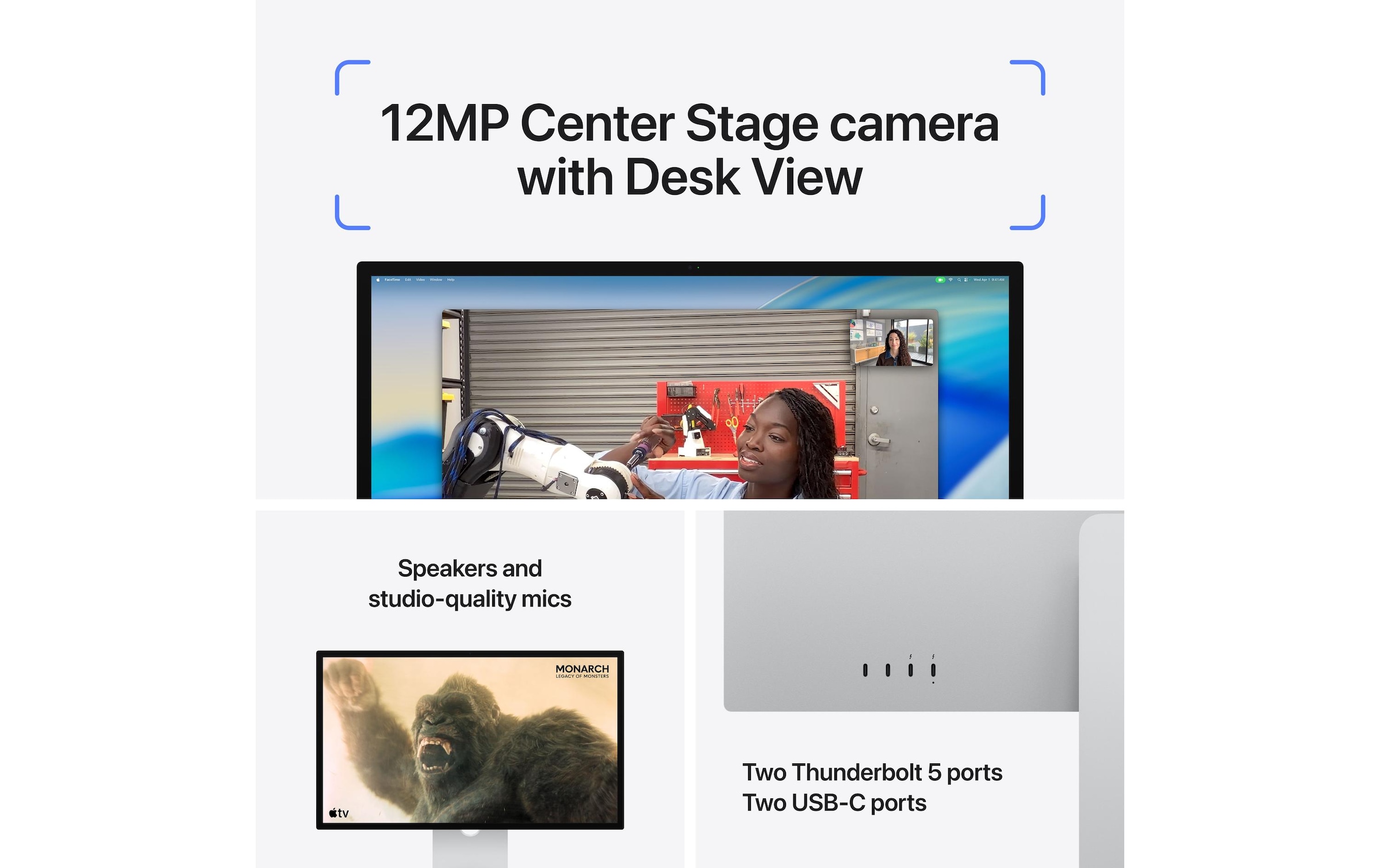 Apple LED-Monitor »27 Studio Display (Tilt-Stand)« 68,58 cm/27 ″  5120 x 2880 px 60 Hz