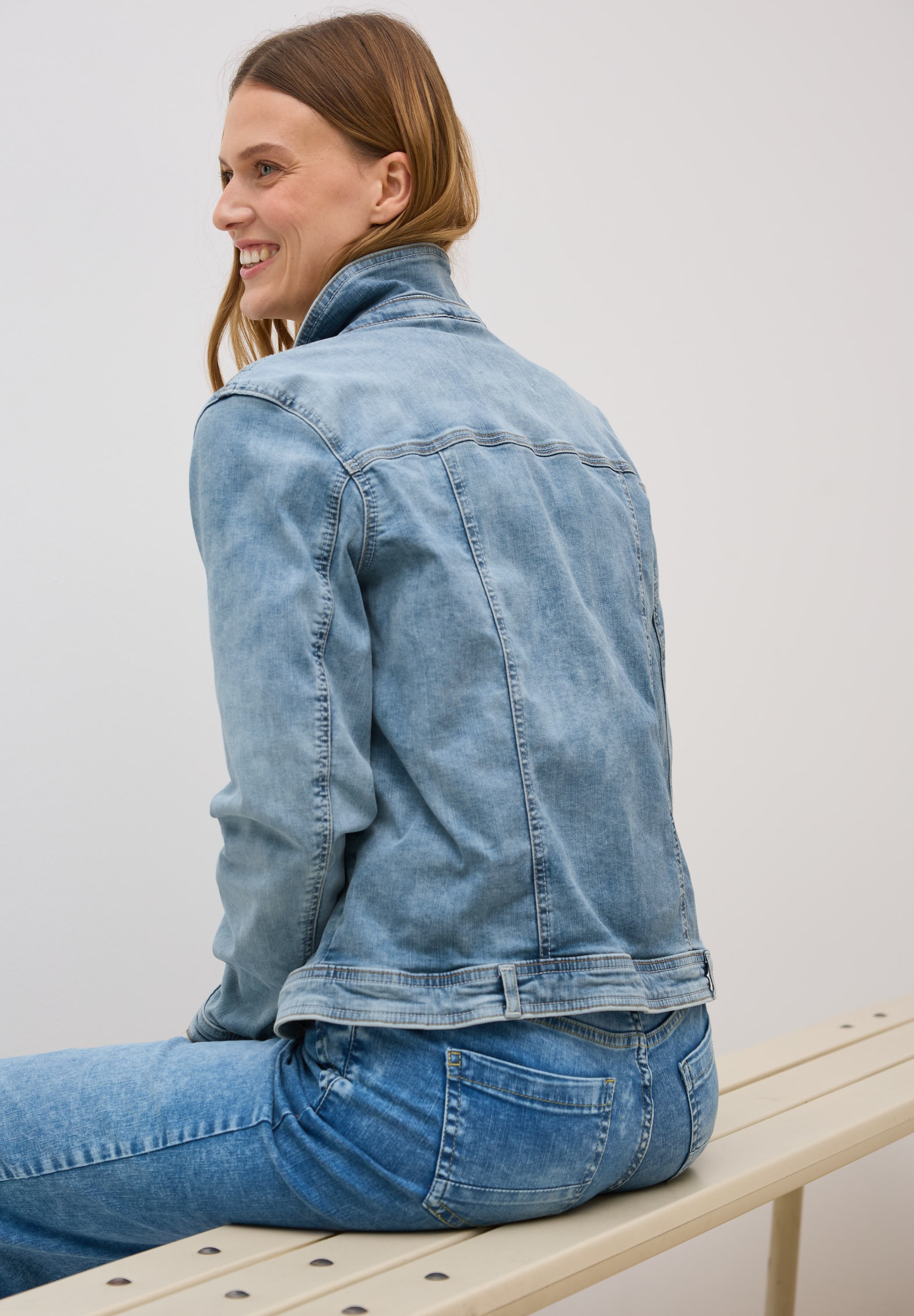 Cecil Jeansjacke, ohne Kapuze, mit Knopfleiste