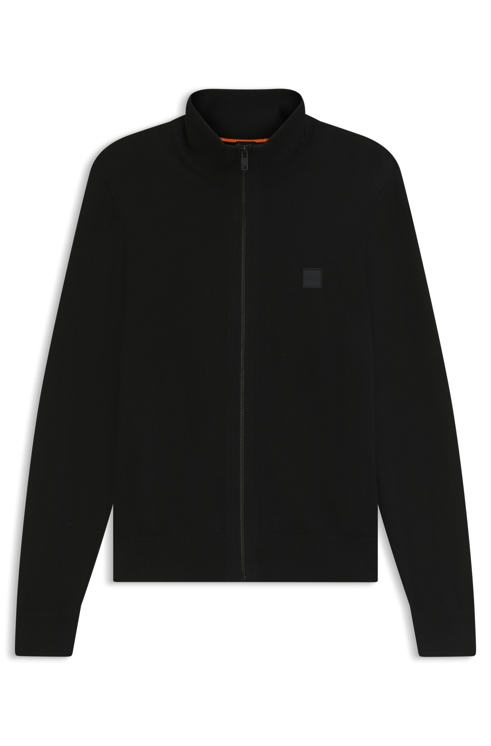 BOSS ORANGE Veste en tricot »Kanozip« mit Reissverschluss