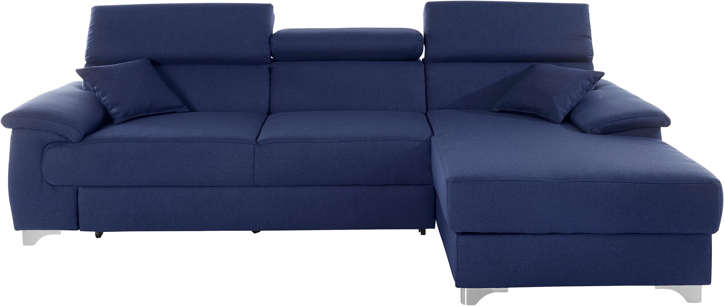 Image of DOMO collection Ecksofa "Mira, inklusive Kopfteilverstellung für mehr Wohlfühlkomfort, L-Form" wahlweise mit Bettfunktion und Bettkasten, elegant und modern
