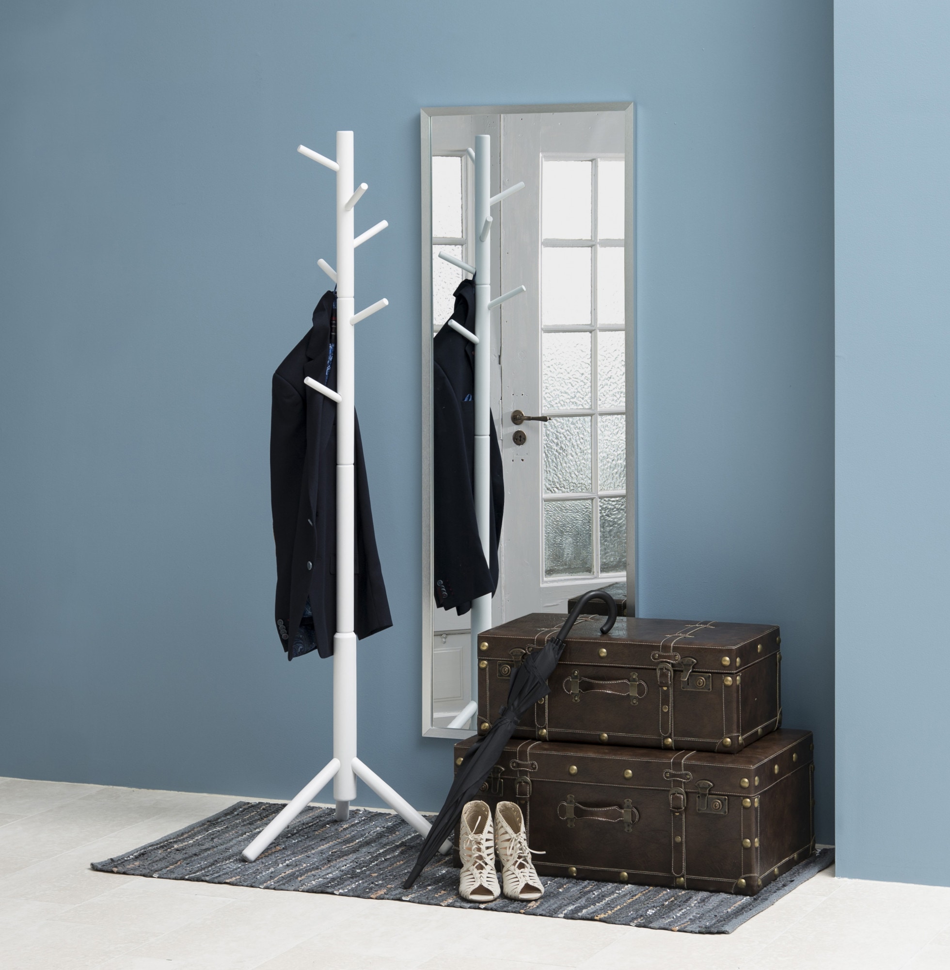 ACTONA GROUP Porte-manteau »Bremen« porte-manteau en caoutchouc laqué avec détails asymétriques