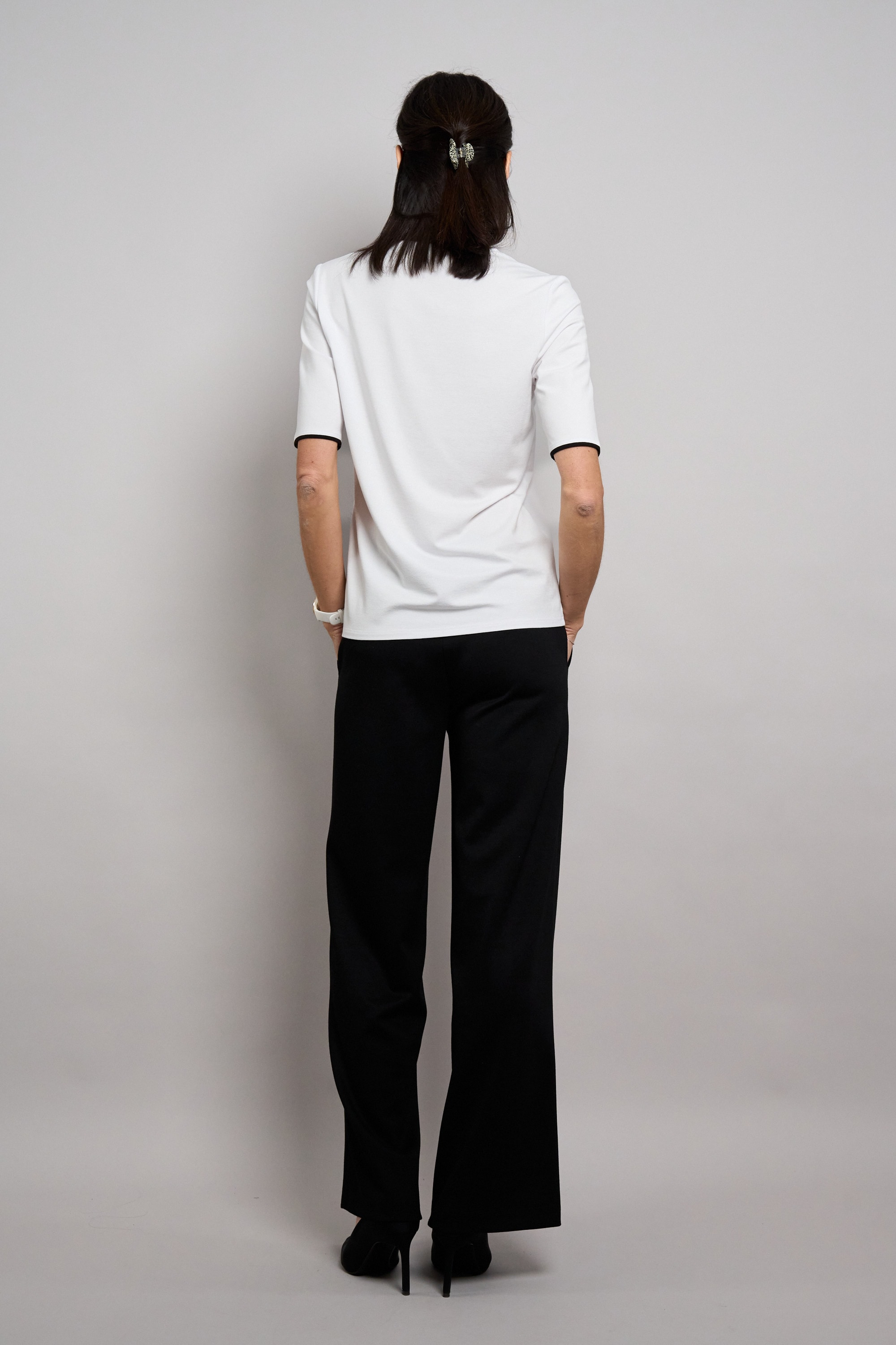 Seidel Moden T-shirt en V mit Reissverschluss am Kragen - MADE IN GERMANY