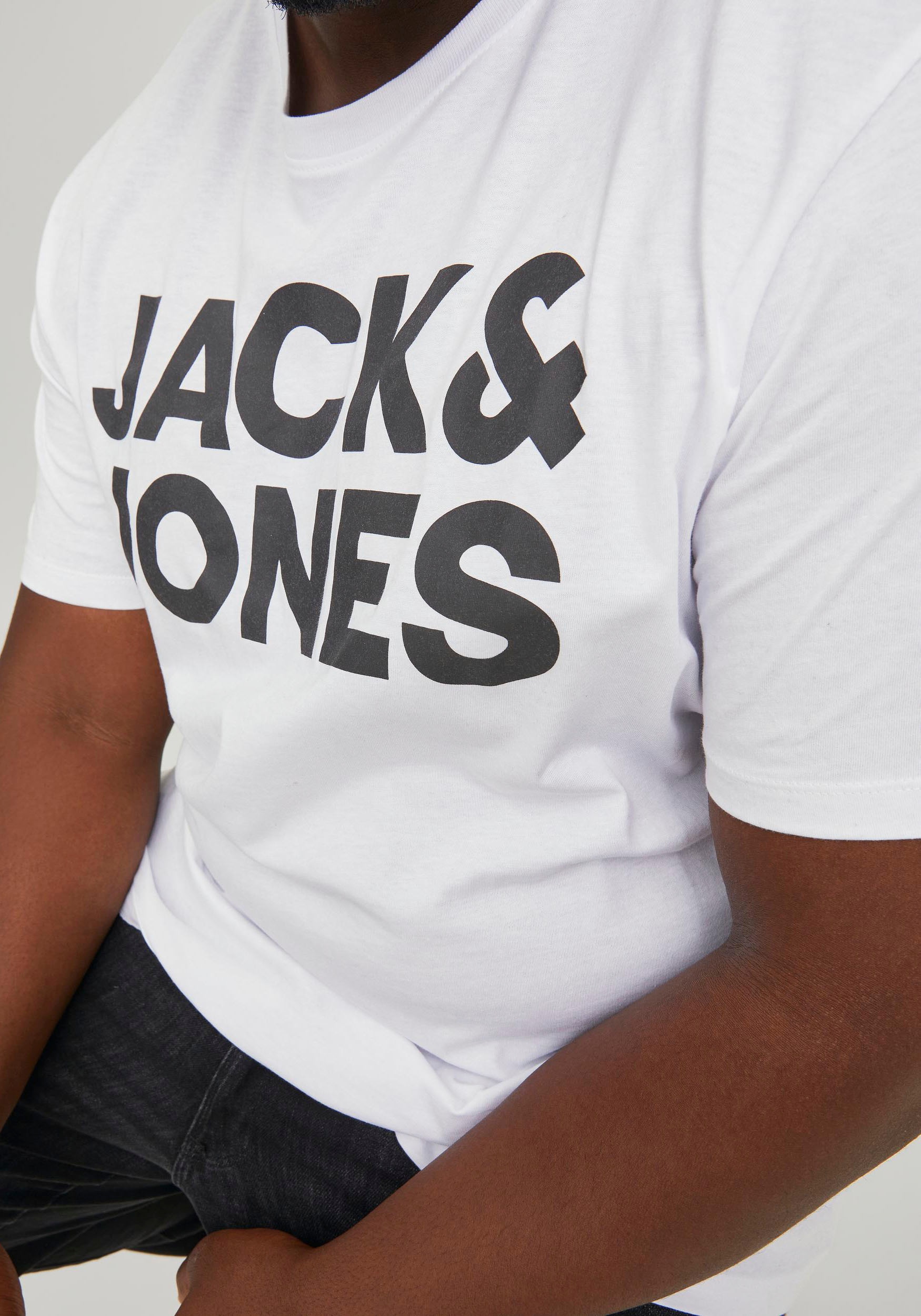 Jack & Jones PlusSize Rundhalsshirt »CORP LOGO TEE«