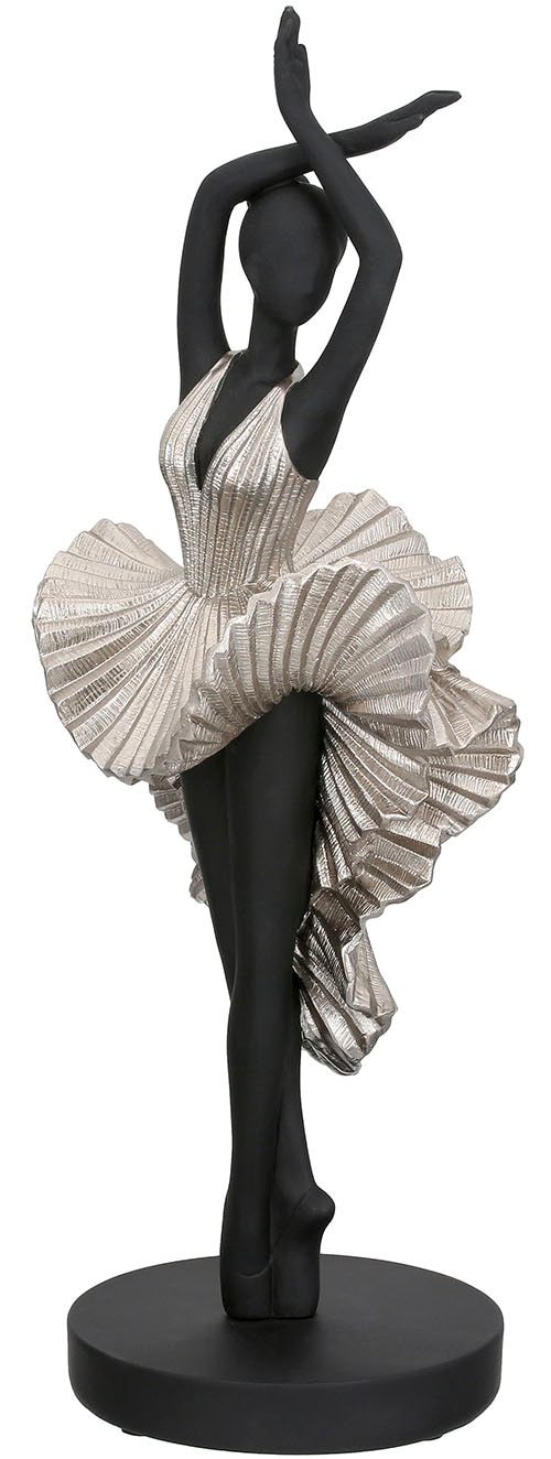 Image of GILDE Dekofigur "Skulptur Ballerina Ballet schwarz H. 44 cm"