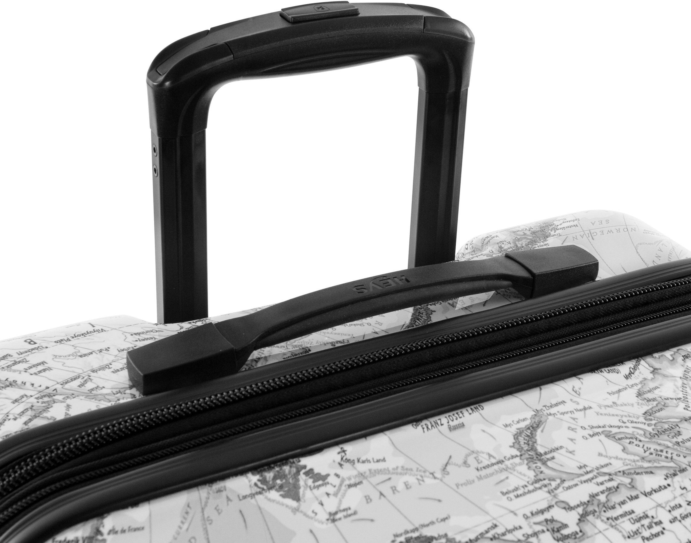 Heys Hartschalen-Trolley »Journey 3G schwarz/weiss, 53 cm«, 4 Rollen, Heys x Joachim Llambi Handgepäck-Koffer Reisegepäck