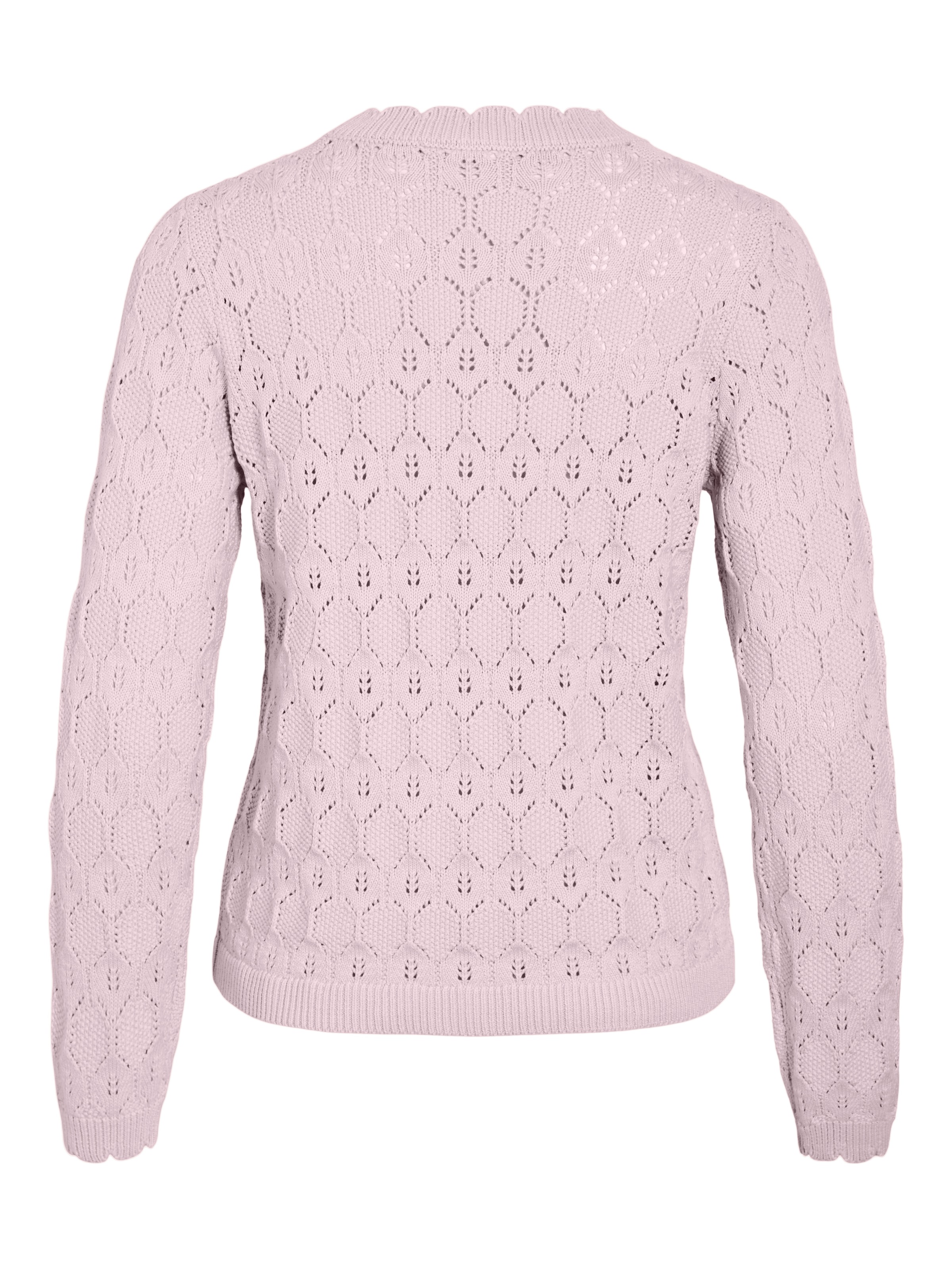 Vila Pull à col rond »VILOWEN L/S POINTELLE KNIT TOP/PB«