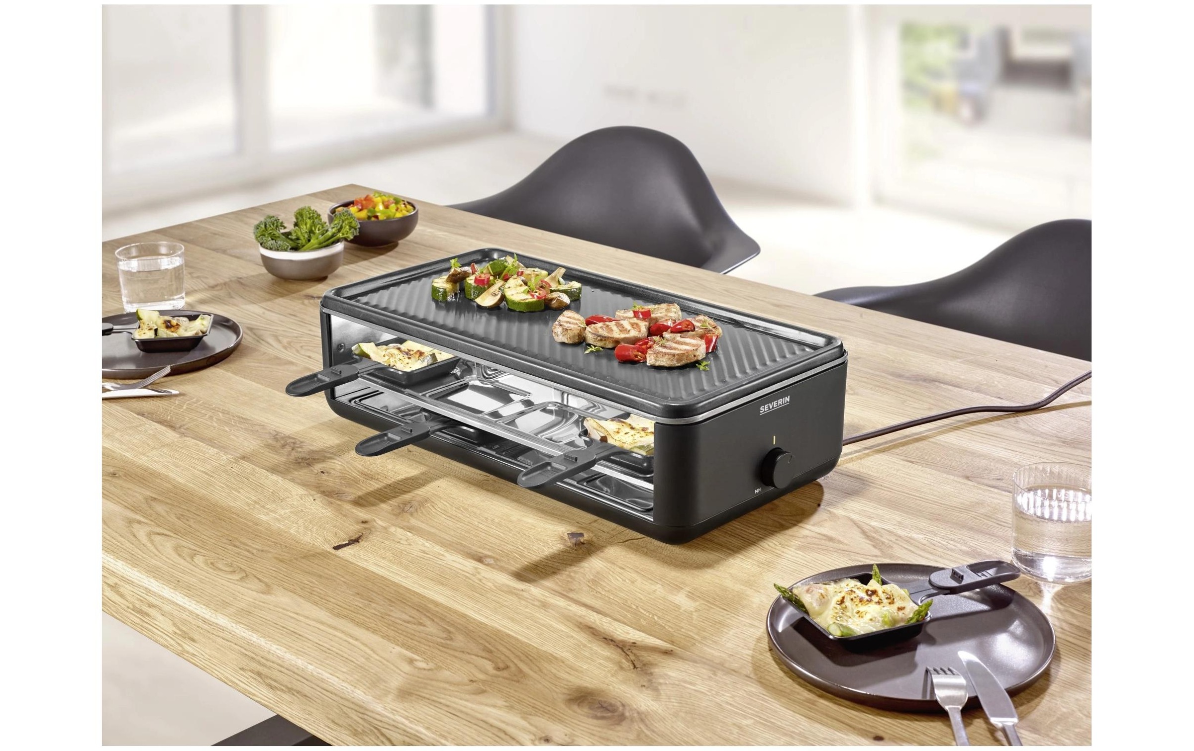 Severin Raclette »Black Line Lite RG 2365 8 Personen«